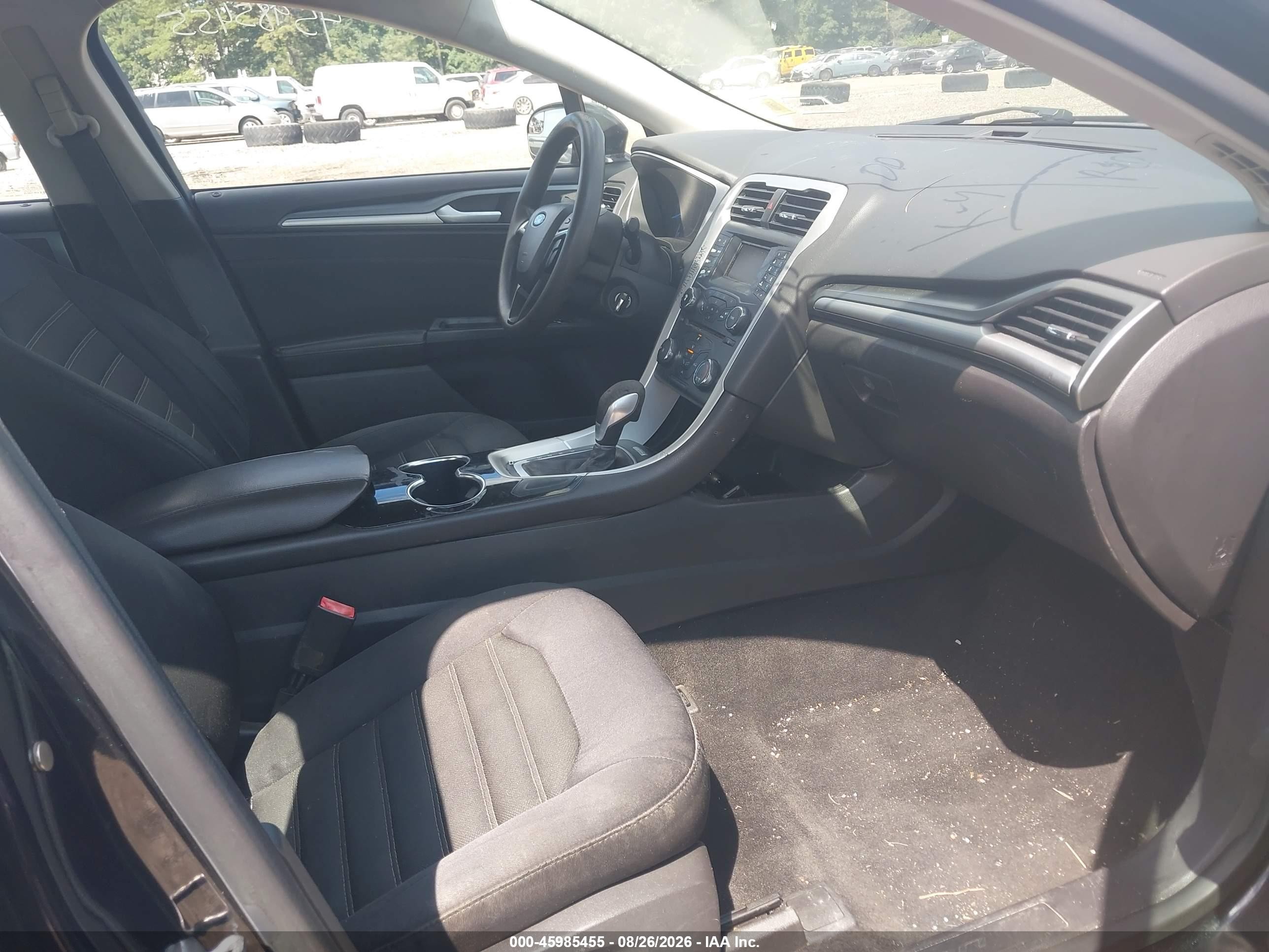 2014 Ford Fusion Se Black vin: 3FA6P0H77ER262814