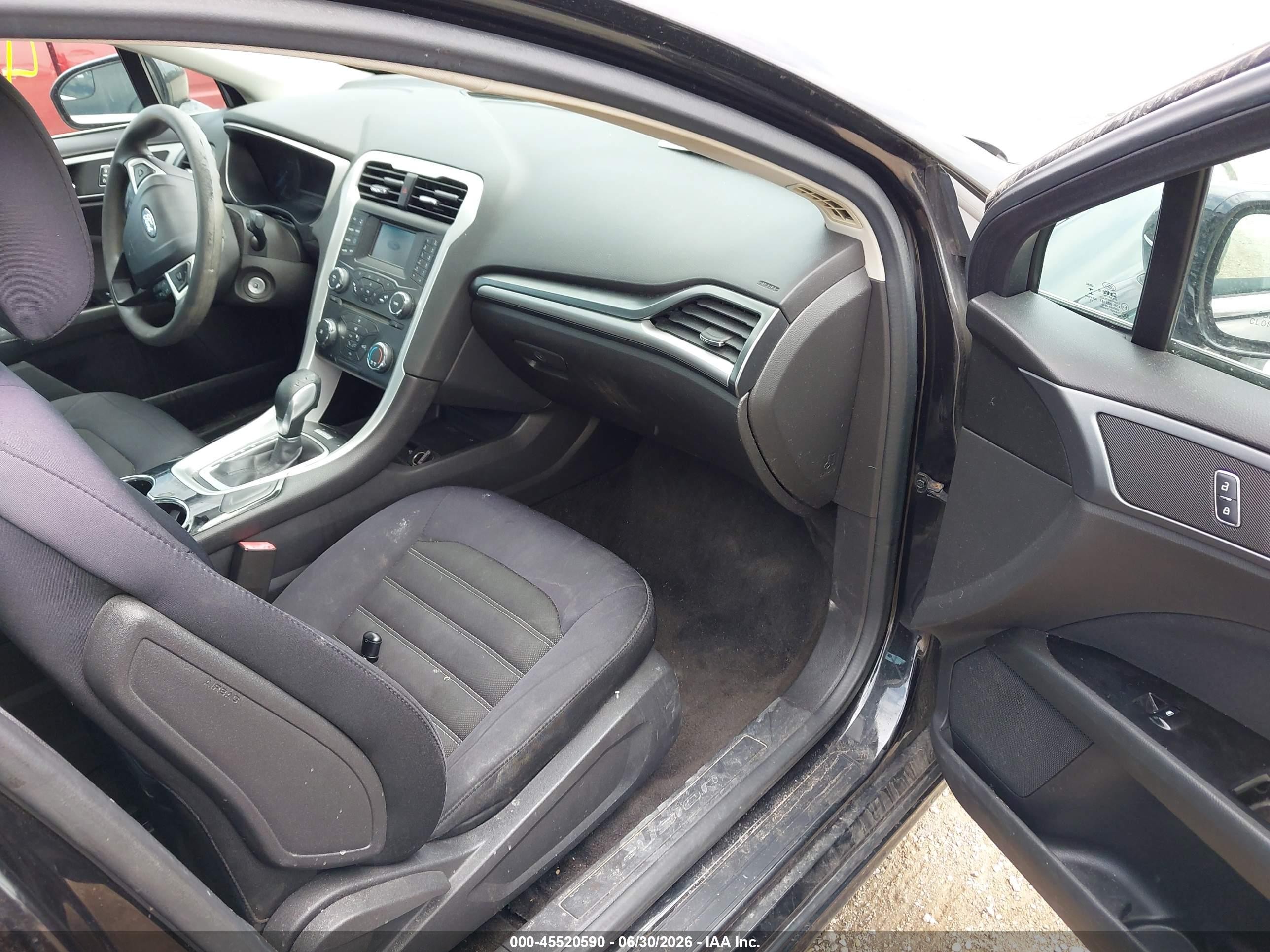 2014 Ford Fusion Se Черный vin: 3FA6P0H77ER277961
