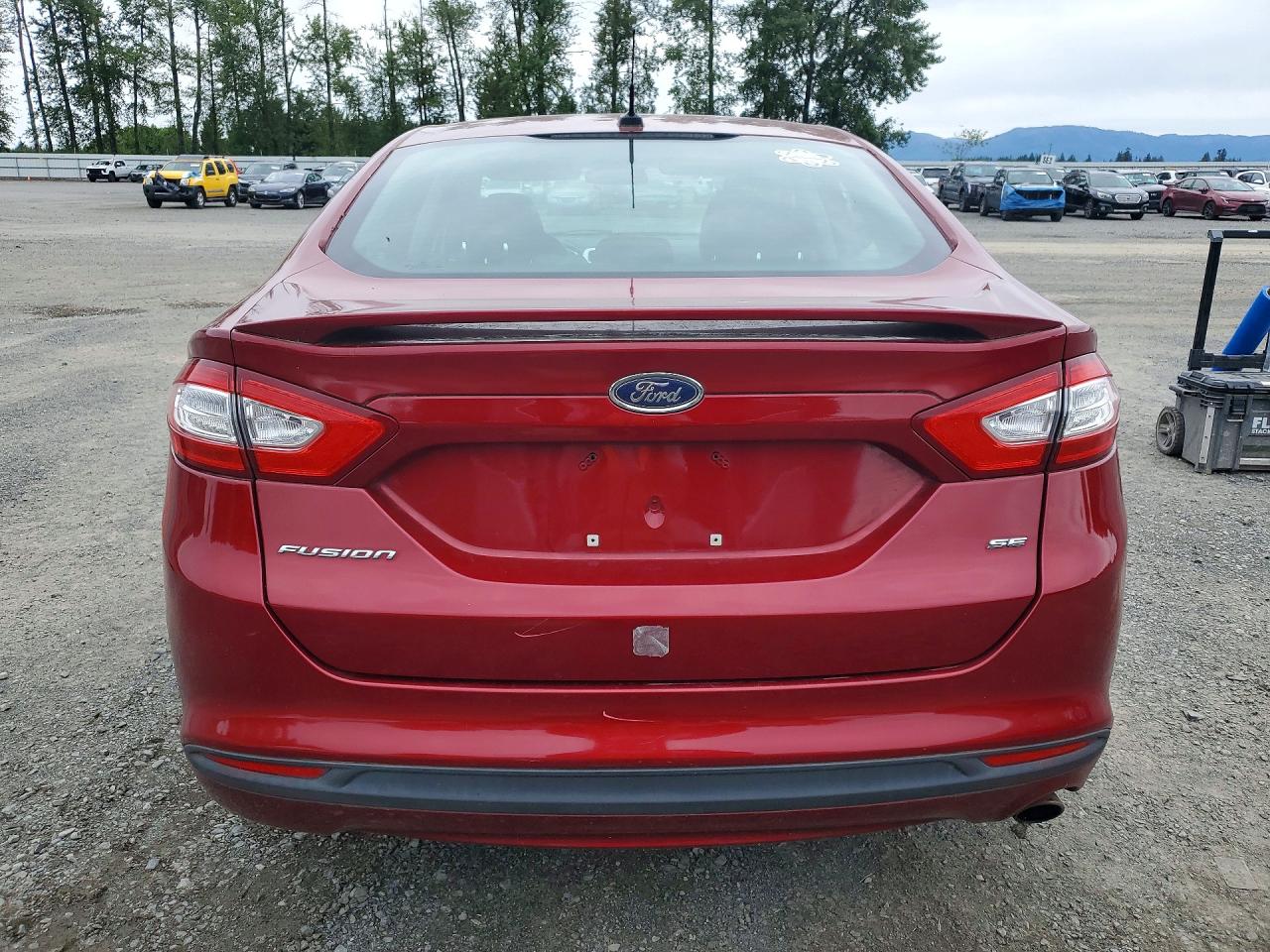 2014 Ford Fusion Se Red vin: 3FA6P0H77ER301482