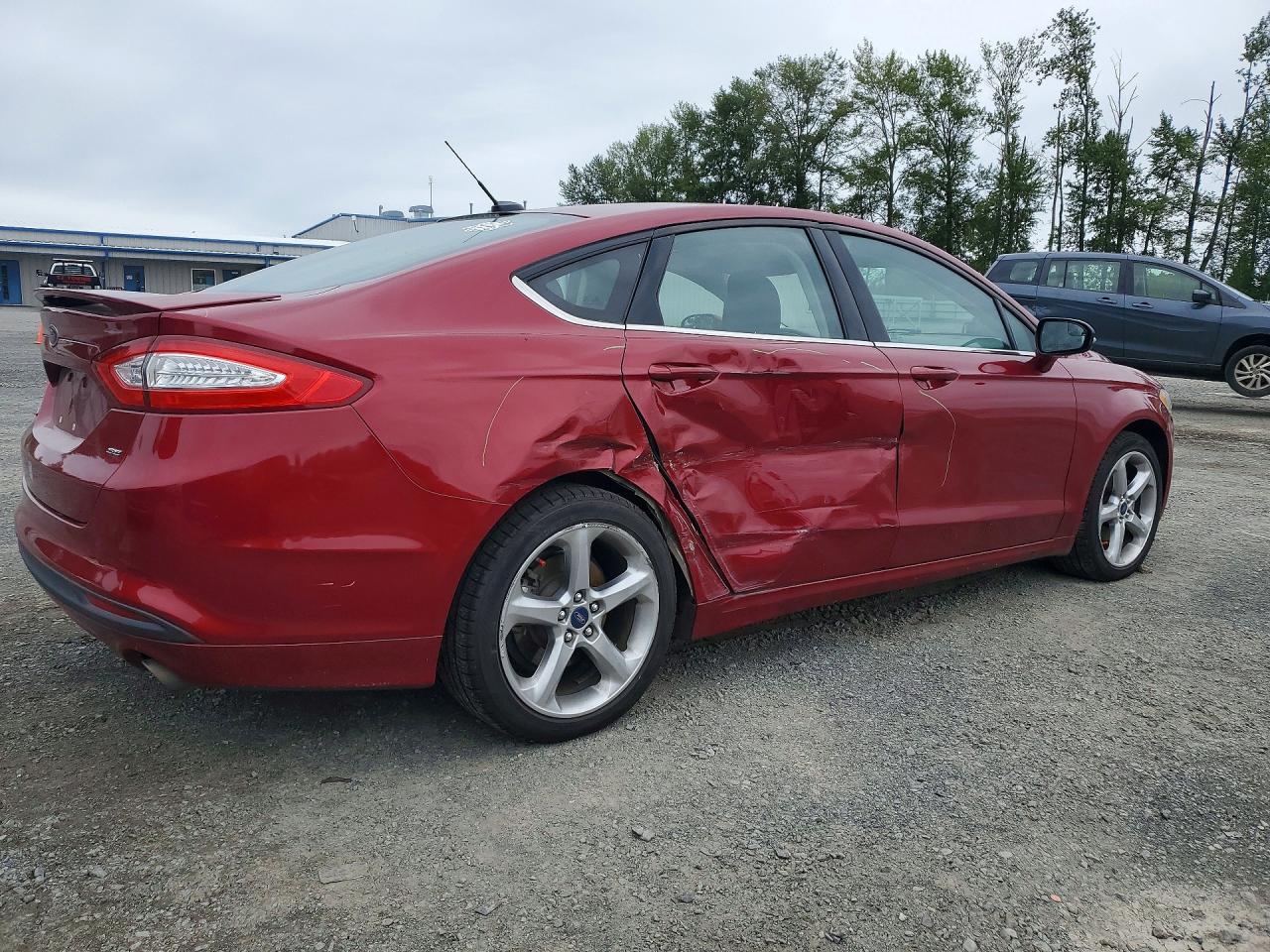 2014 Ford Fusion Se Red vin: 3FA6P0H77ER301482