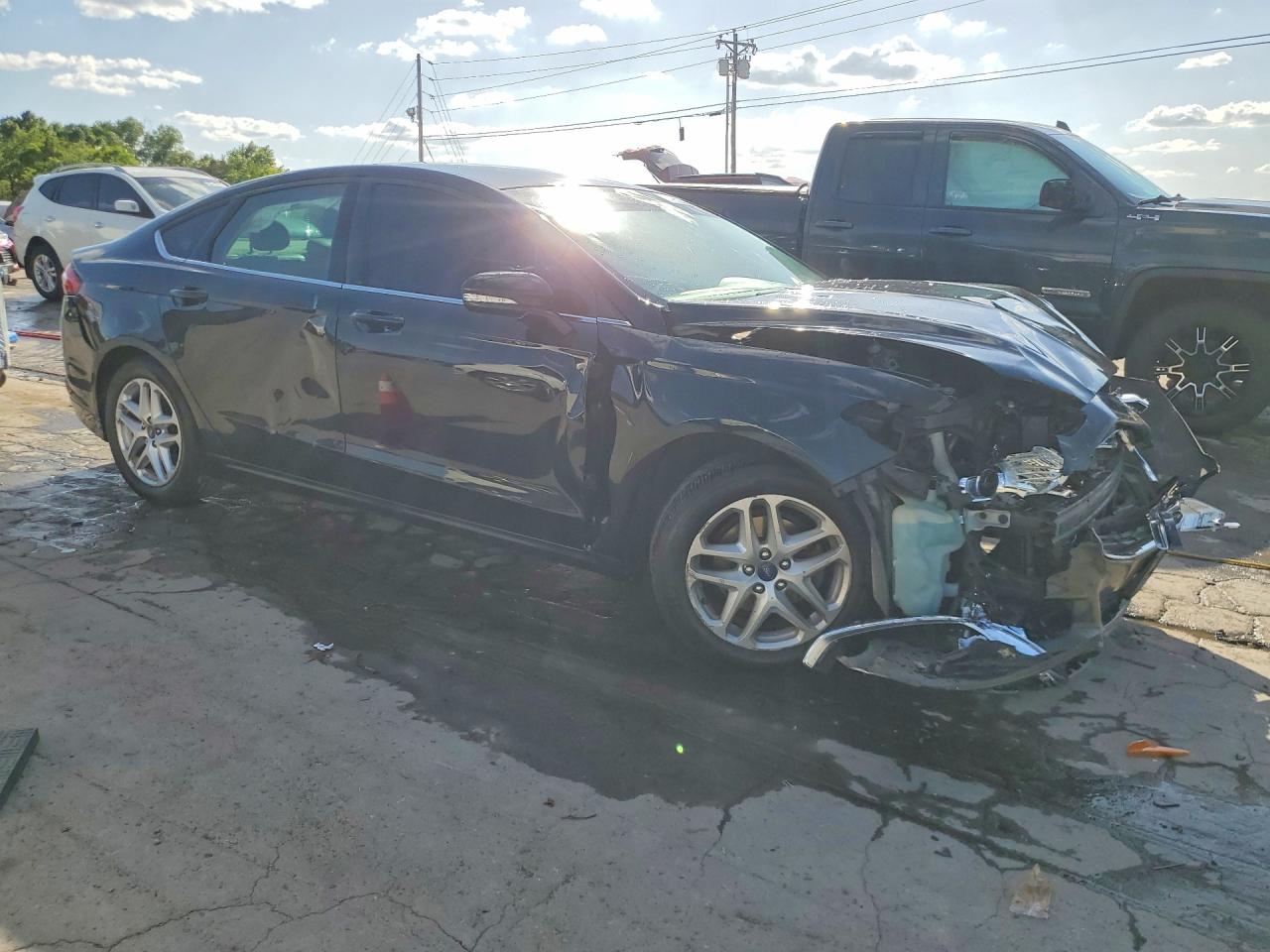 2014 Ford Fusion Se Black vin: 3FA6P0H77ER363044