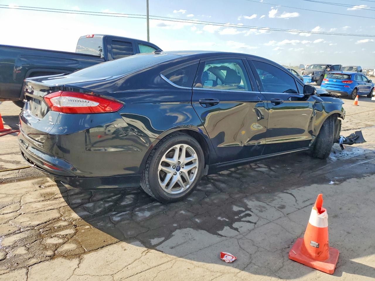 2014 Ford Fusion Se Black vin: 3FA6P0H77ER363044