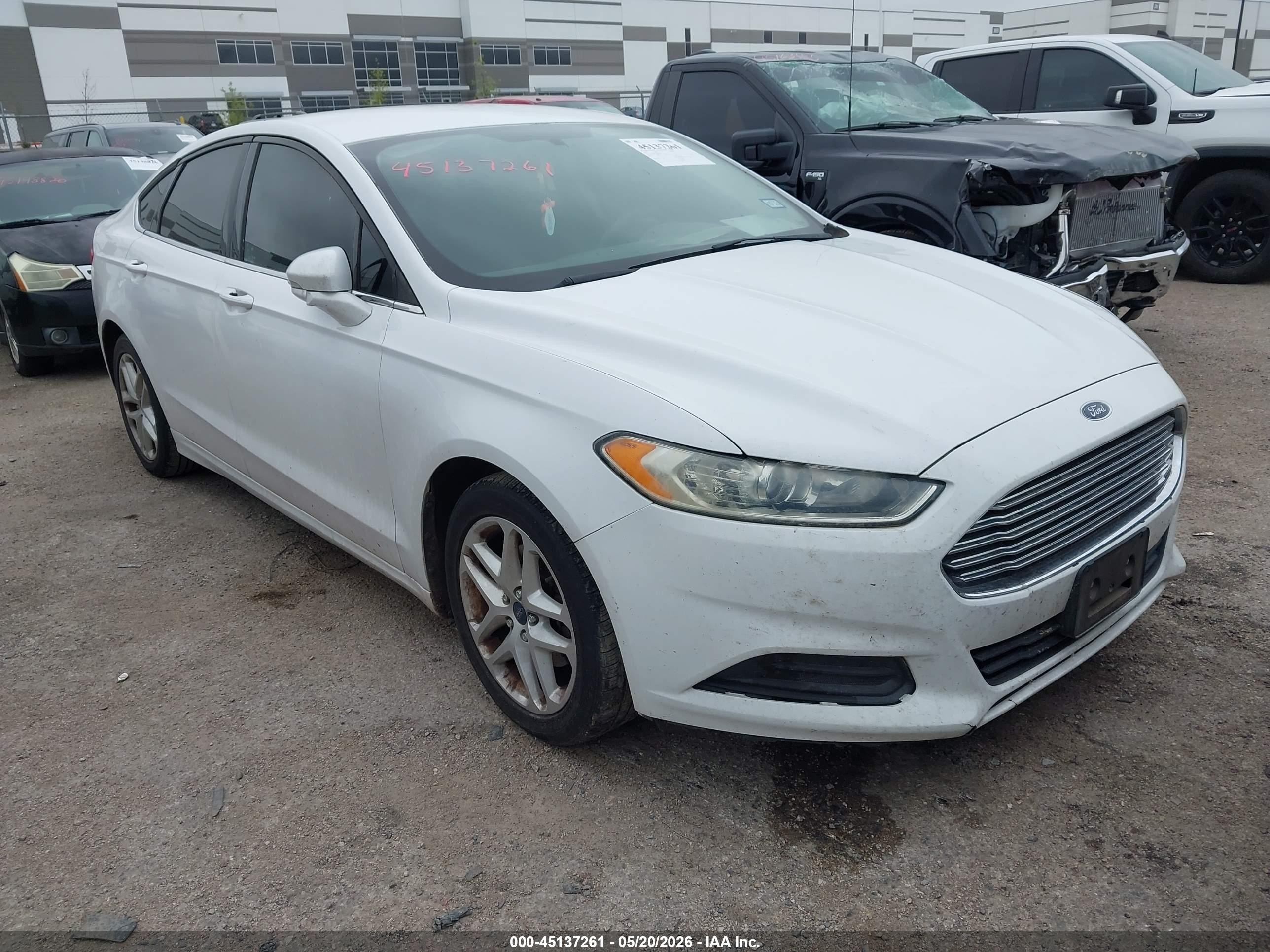 2014 Ford Fusion Se White vin: 3FA6P0H77ER363545