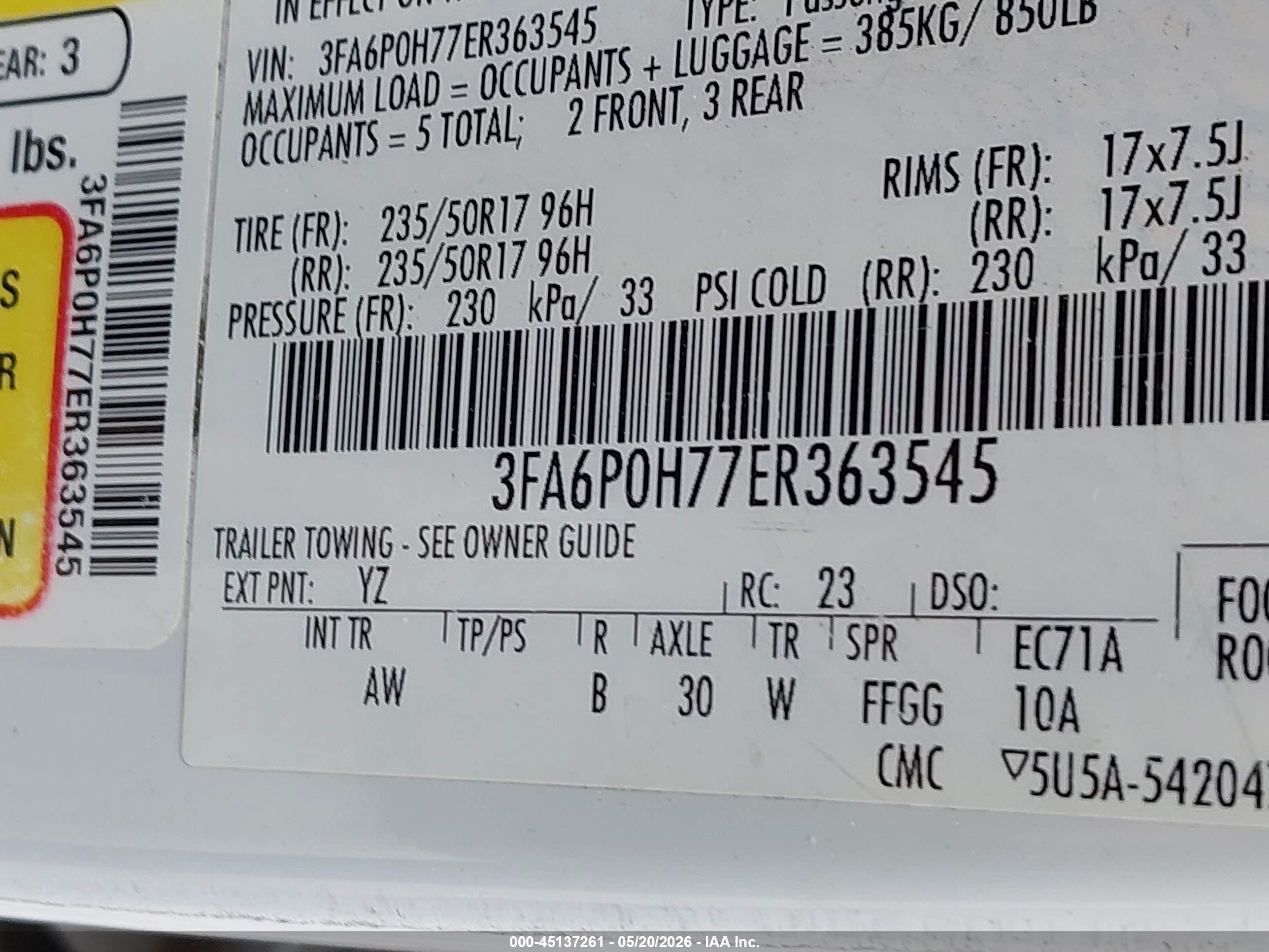 2014 Ford Fusion Se White vin: 3FA6P0H77ER363545