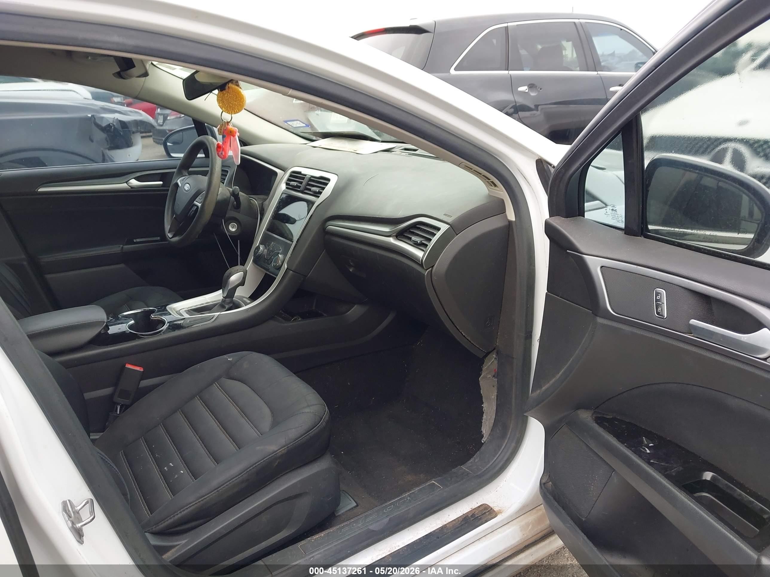 2014 Ford Fusion Se White vin: 3FA6P0H77ER363545
