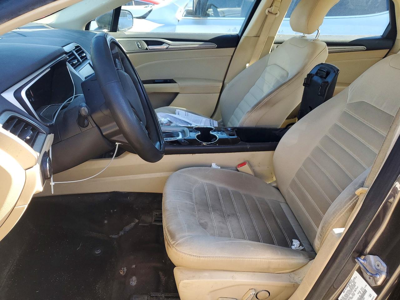 2015 Ford Fusion S Gray vin: 3FA6P0H77FR104264