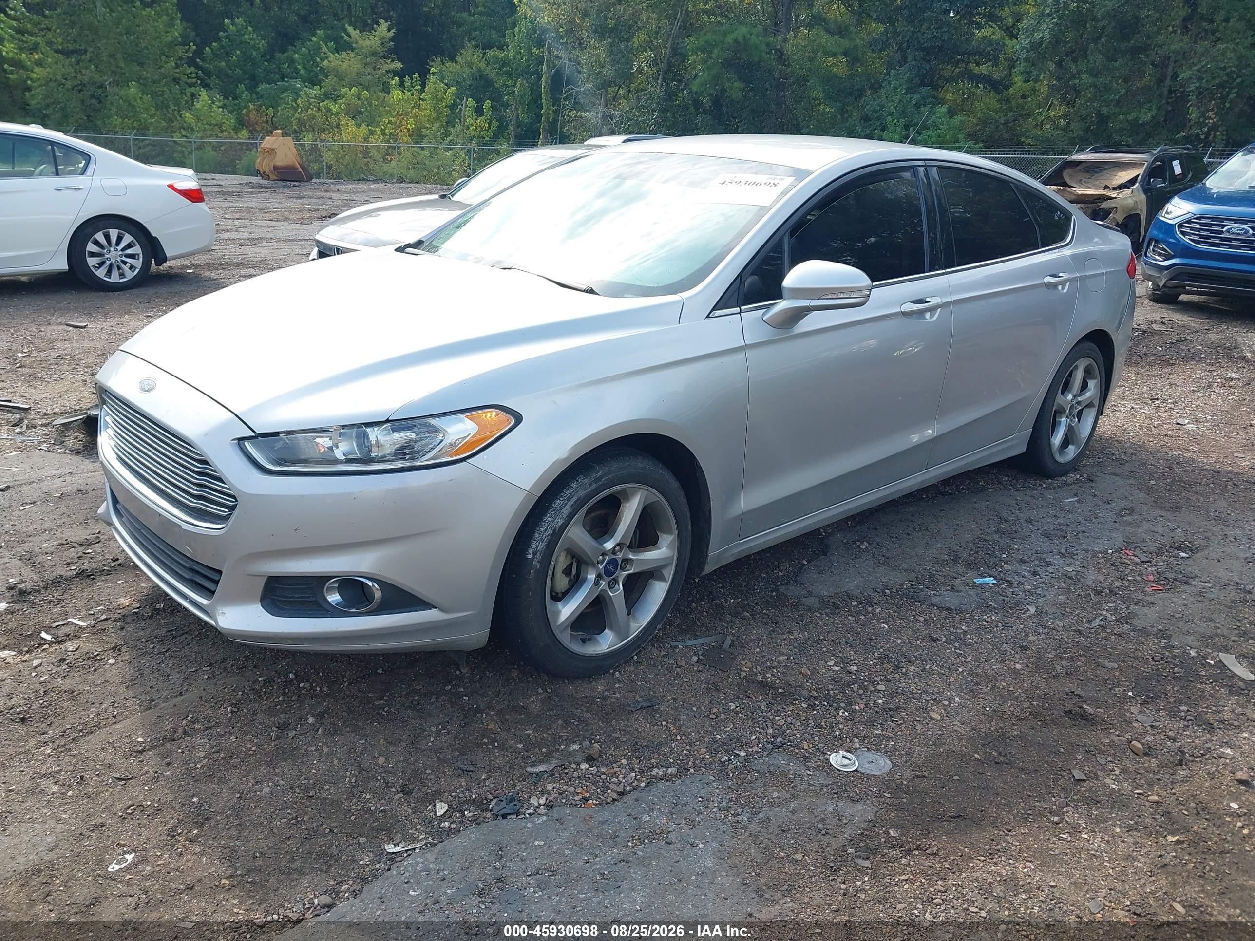 2015 Ford Fusion Se Silver vin: 3FA6P0H77FR123395