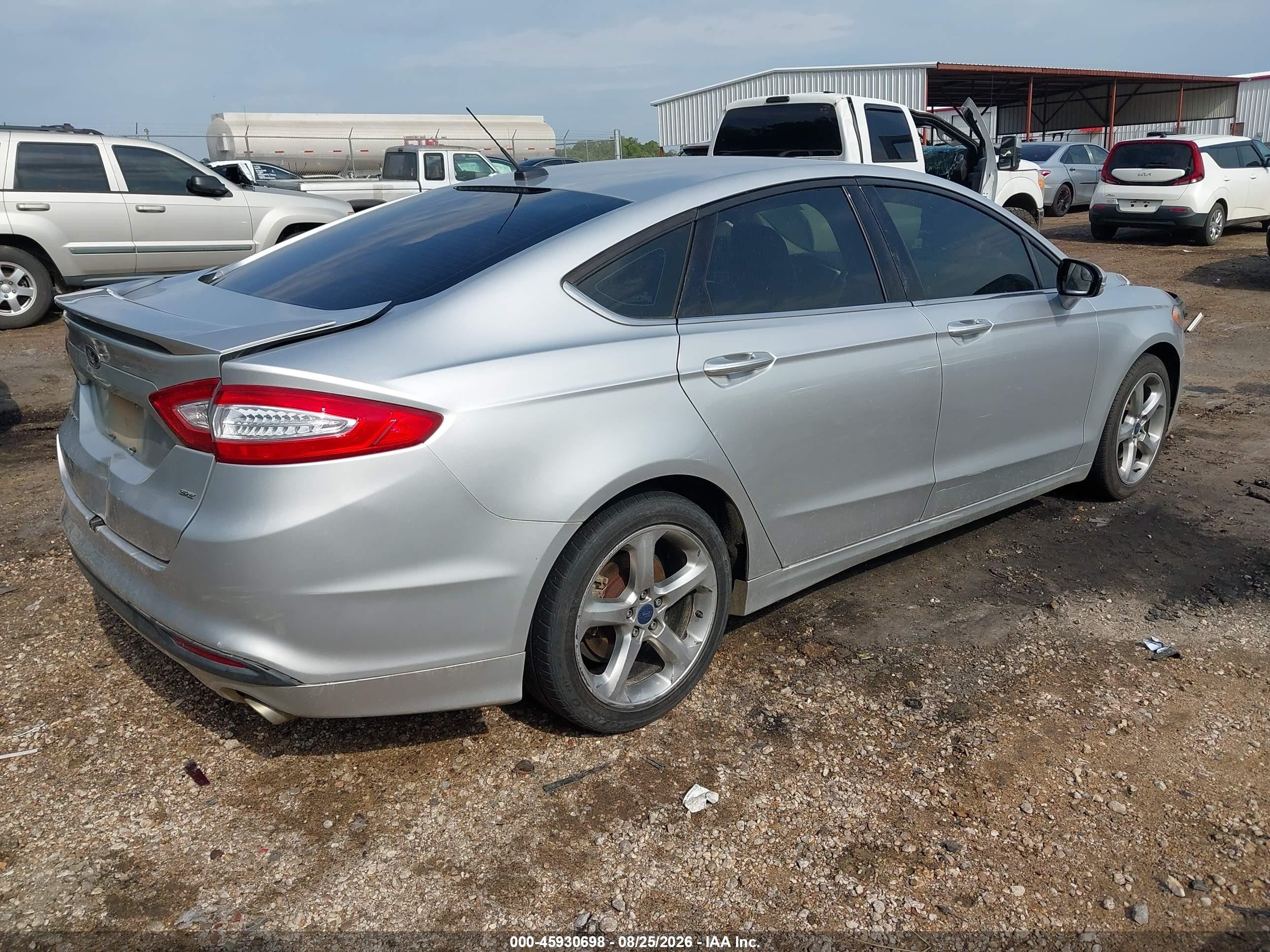 2015 Ford Fusion Se Silver vin: 3FA6P0H77FR123395