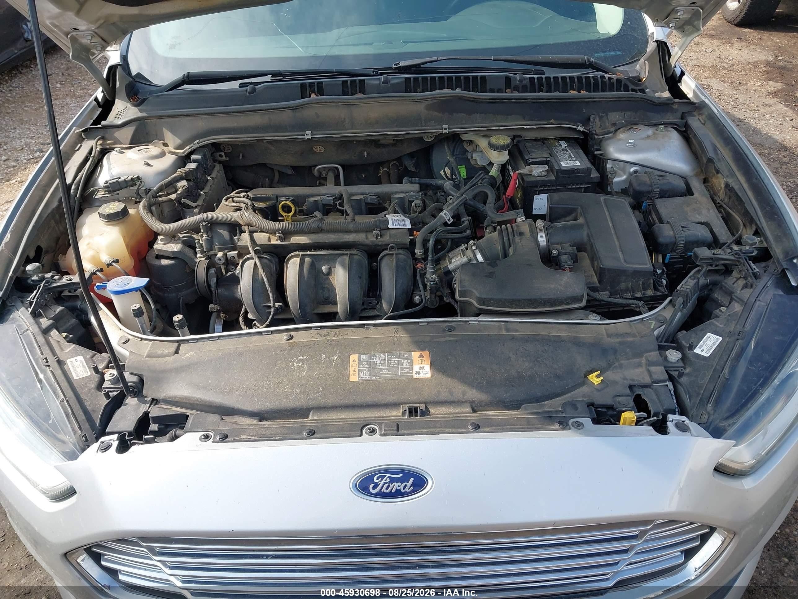 2015 Ford Fusion Se Silver vin: 3FA6P0H77FR123395