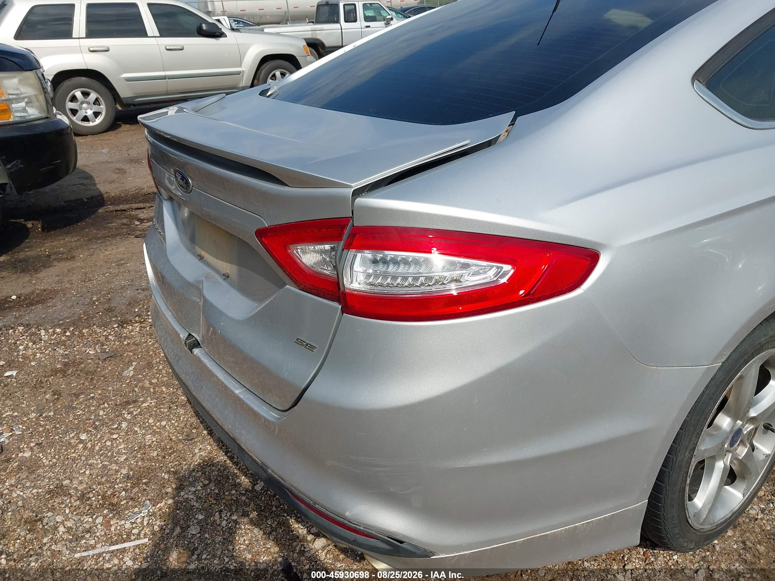 2015 Ford Fusion Se Silver vin: 3FA6P0H77FR123395