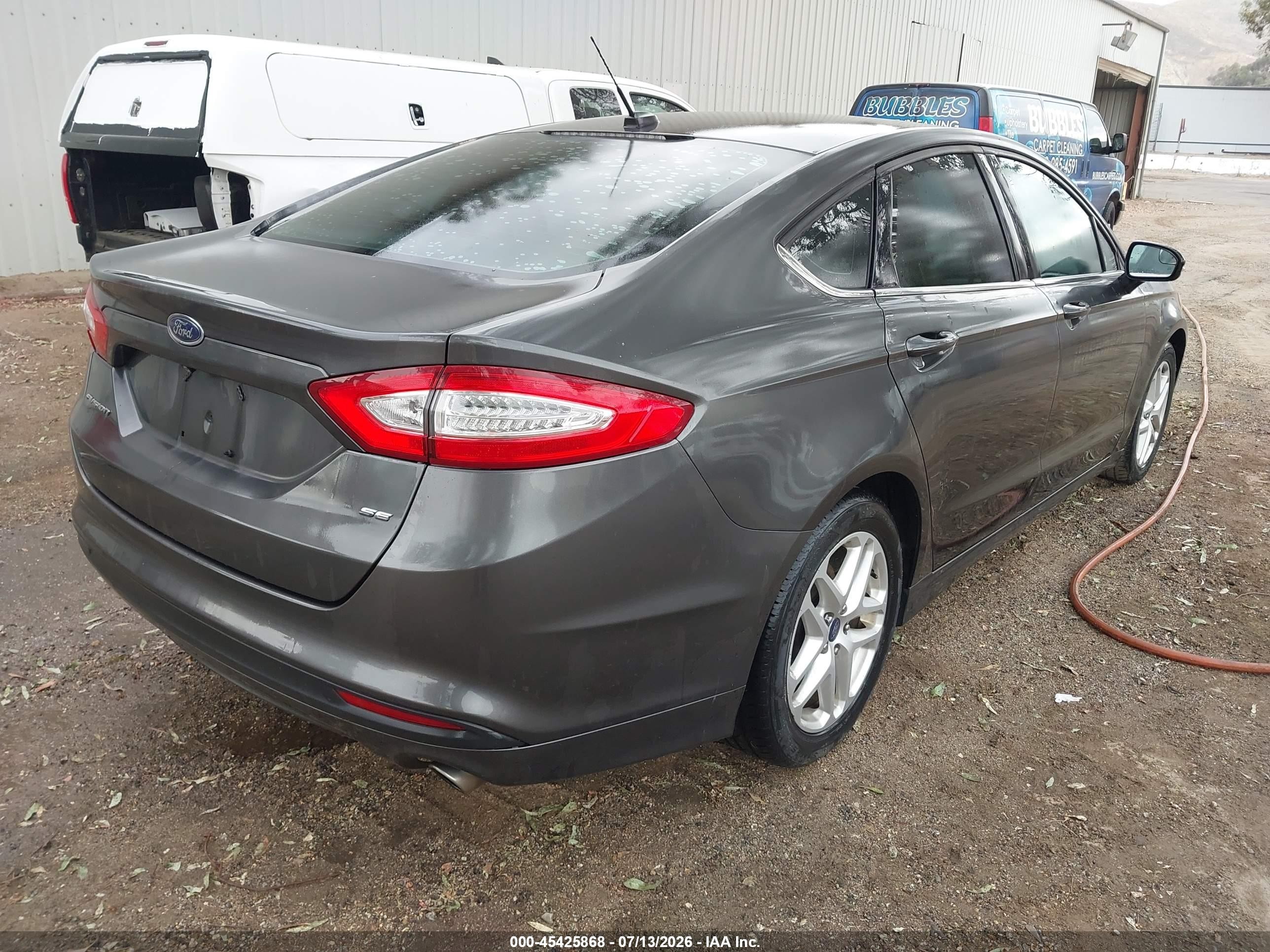 2015 Ford Fusion Se Gray vin: 3FA6P0H77FR128421