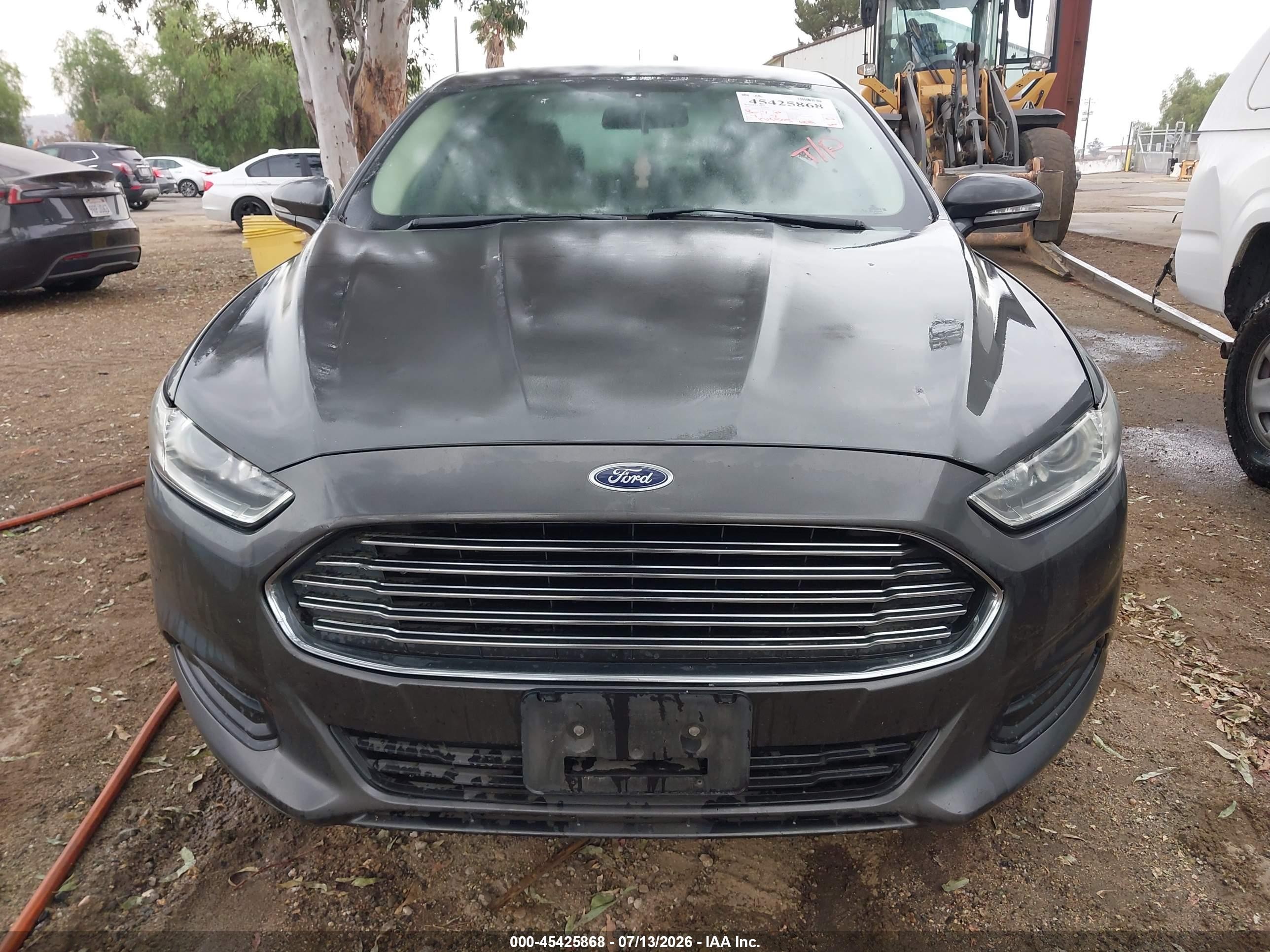 2015 Ford Fusion Se Gray vin: 3FA6P0H77FR128421