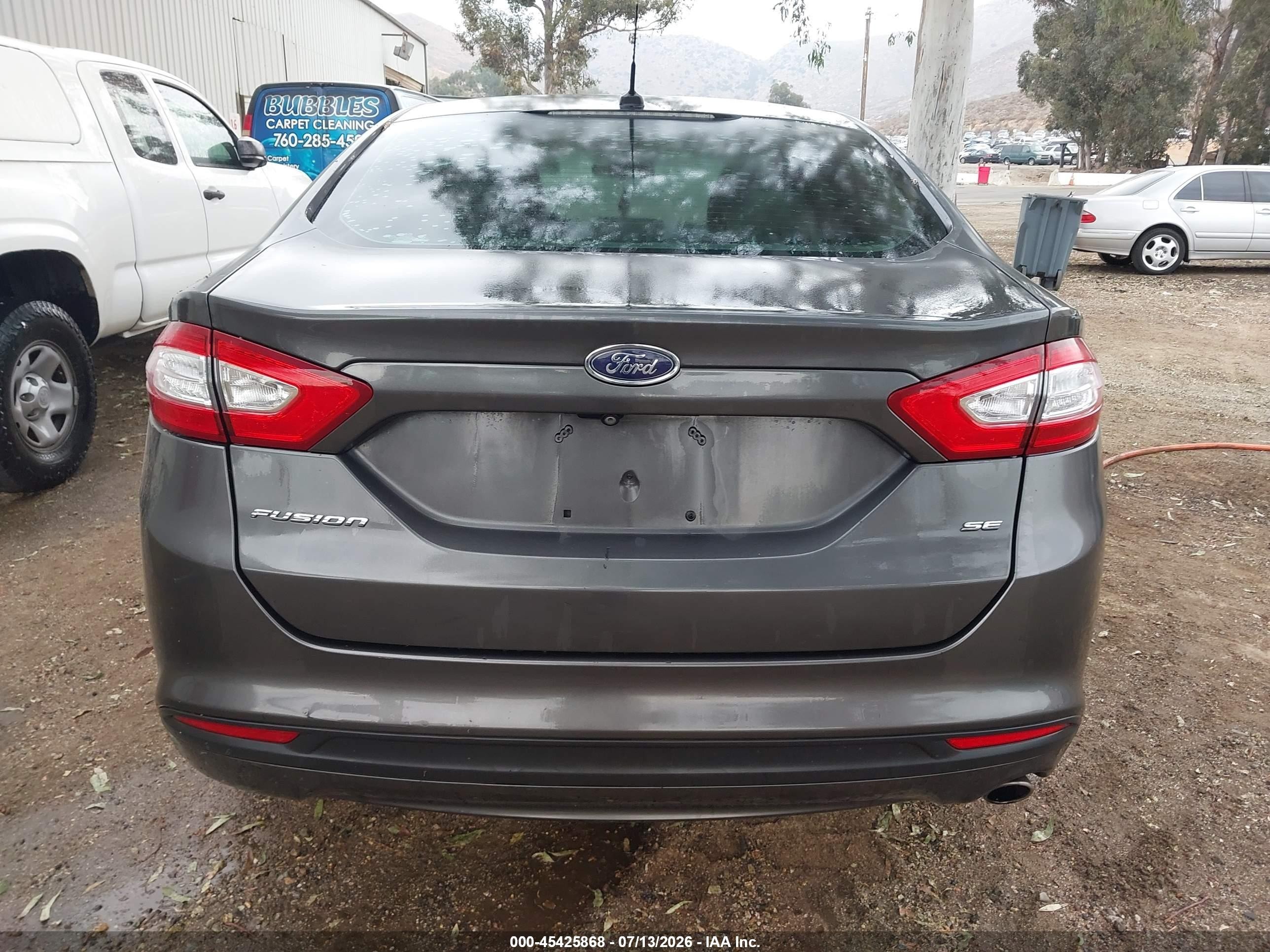 2015 Ford Fusion Se Gray vin: 3FA6P0H77FR128421