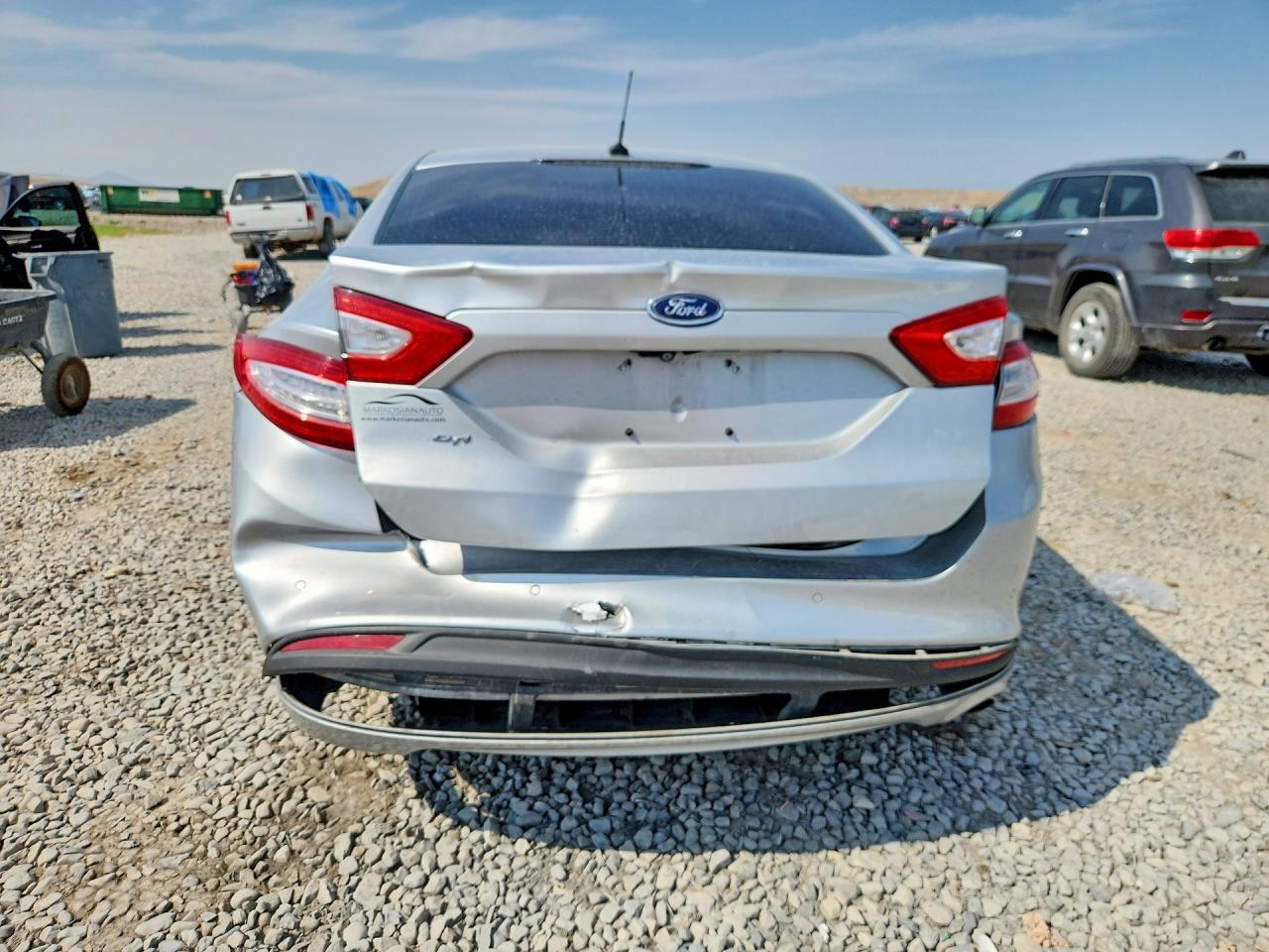 2015 Ford Fusion Se Silver vin: 3FA6P0H77FR132257