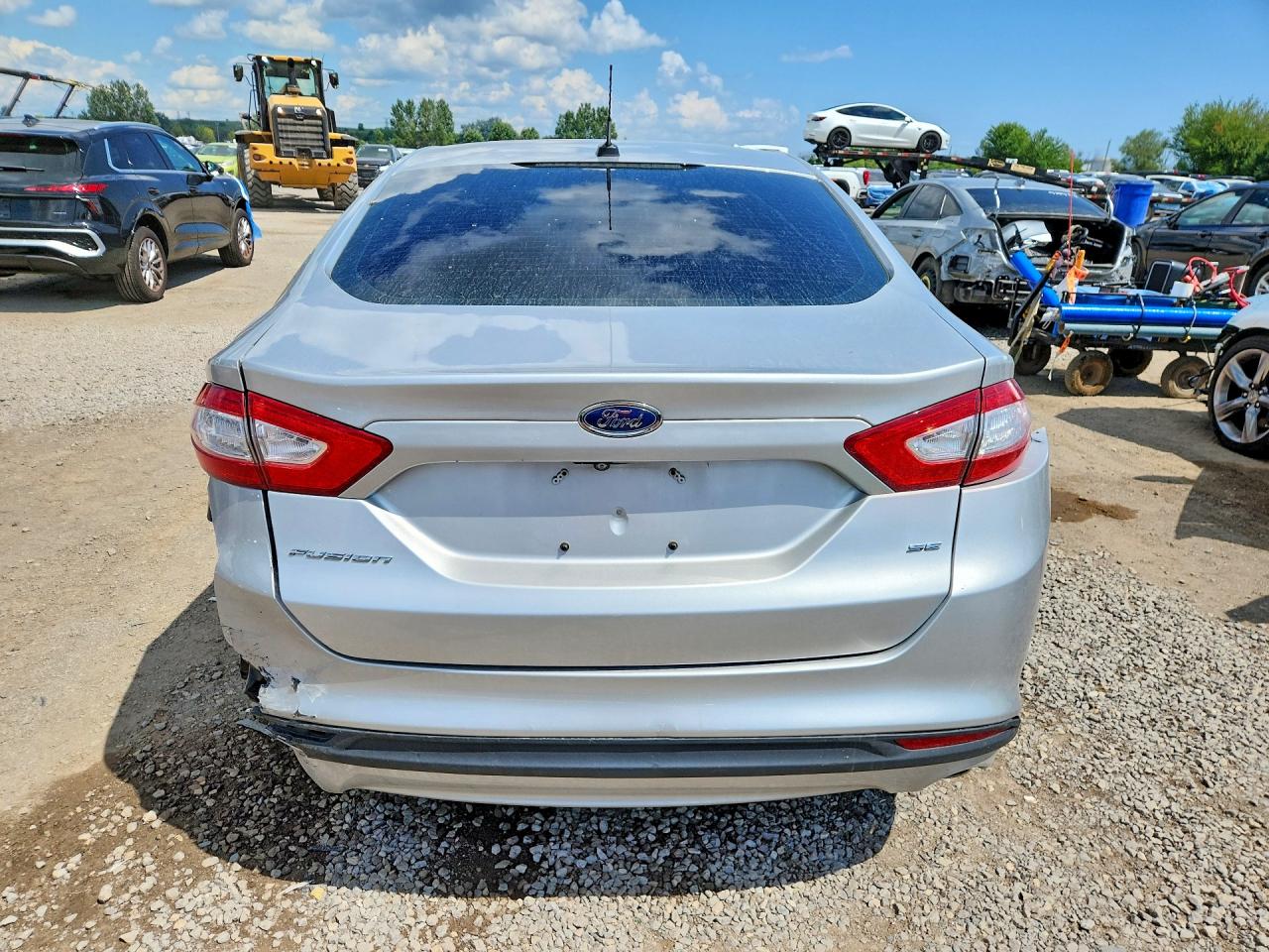 2015 Ford Fusion Se Silver vin: 3FA6P0H77FR147938