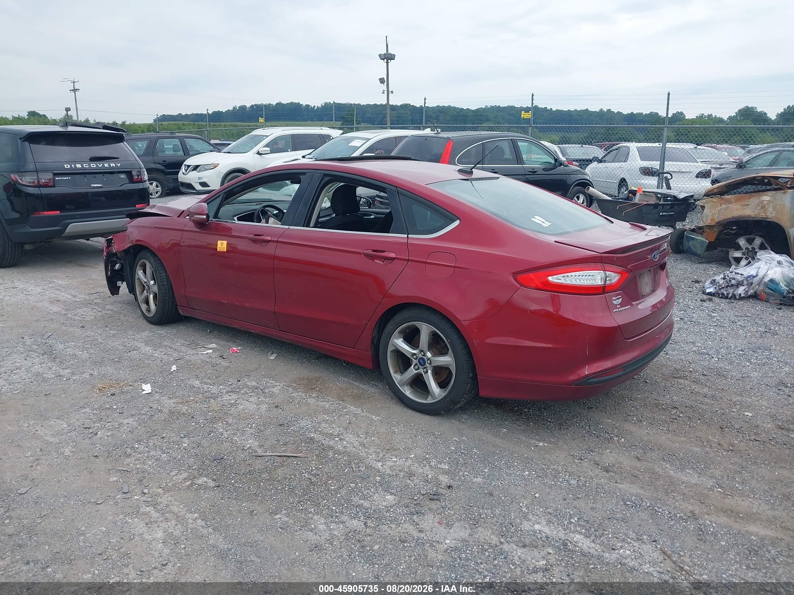 2015 Ford Fusion Se Красный vin: 3FA6P0H77FR190630