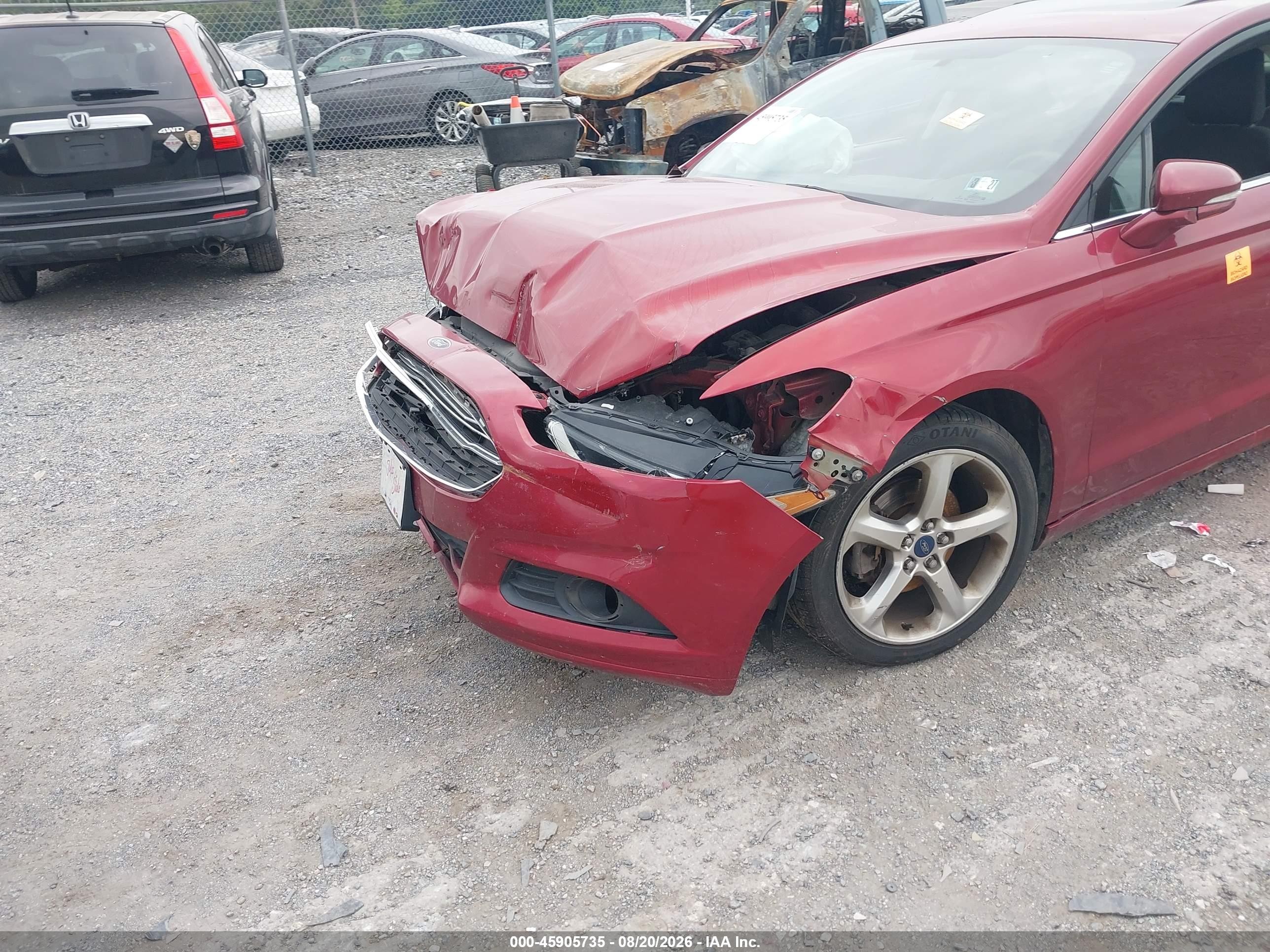 2015 Ford Fusion Se Красный vin: 3FA6P0H77FR190630