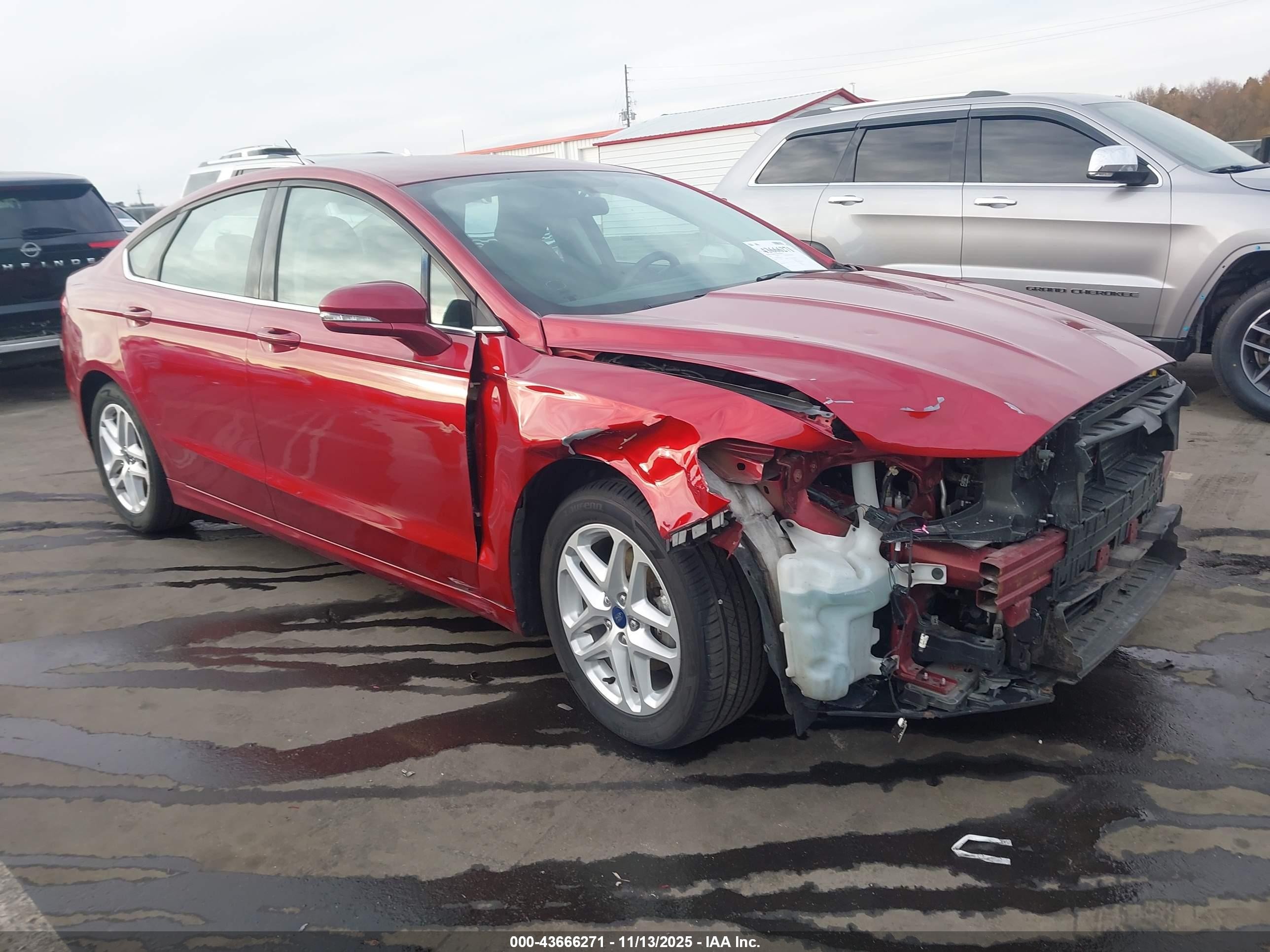 2015 Ford Fusion Se Red vin: 3FA6P0H77FR231225