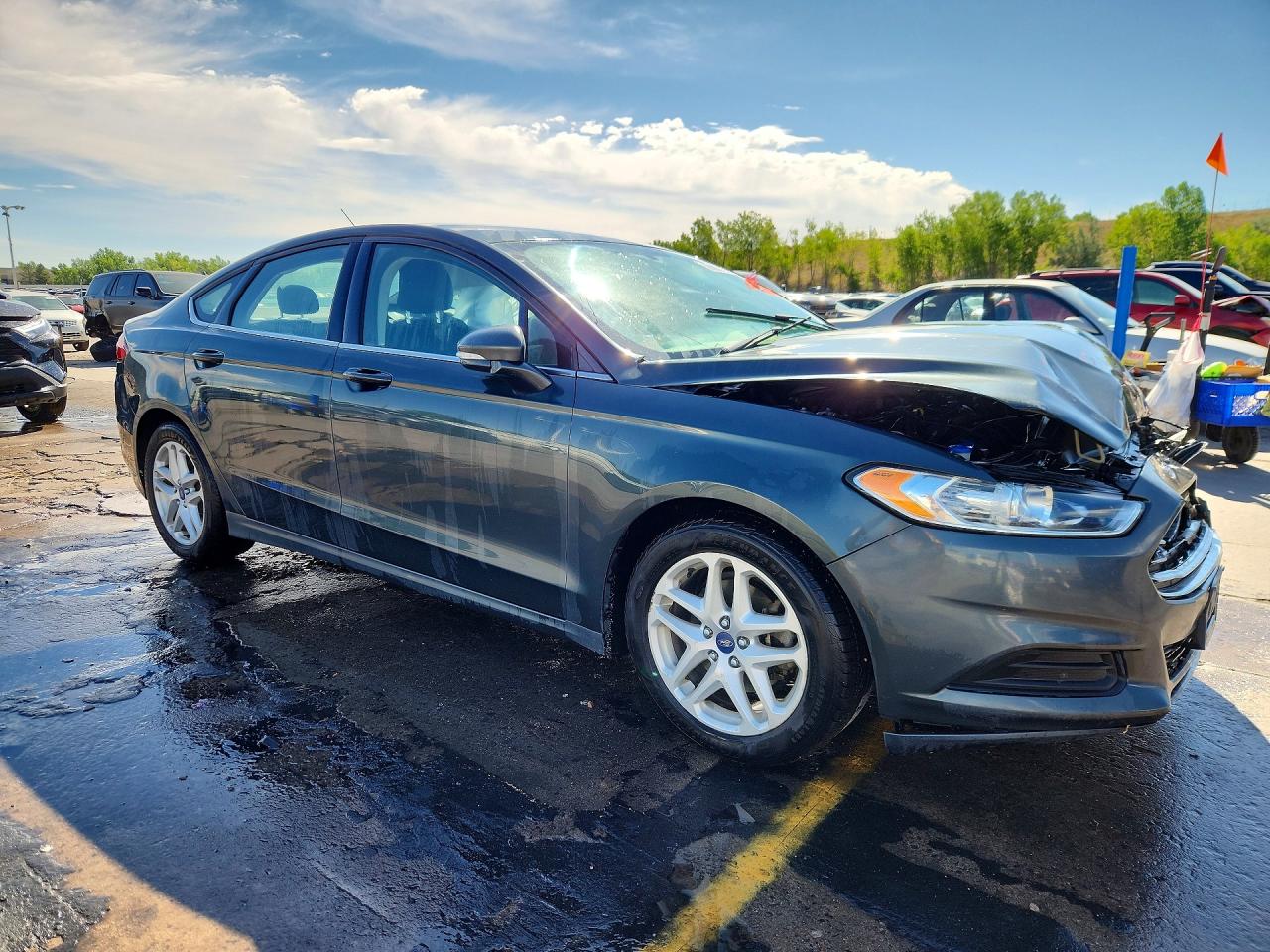 2015 Ford Fusion Se Green vin: 3FA6P0H77FR278173