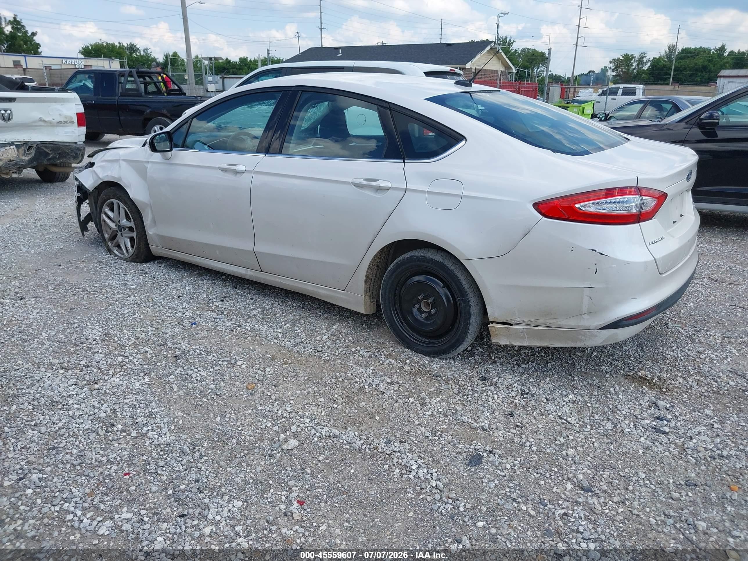 2015 Ford Fusion Se White vin: 3FA6P0H77FR293742