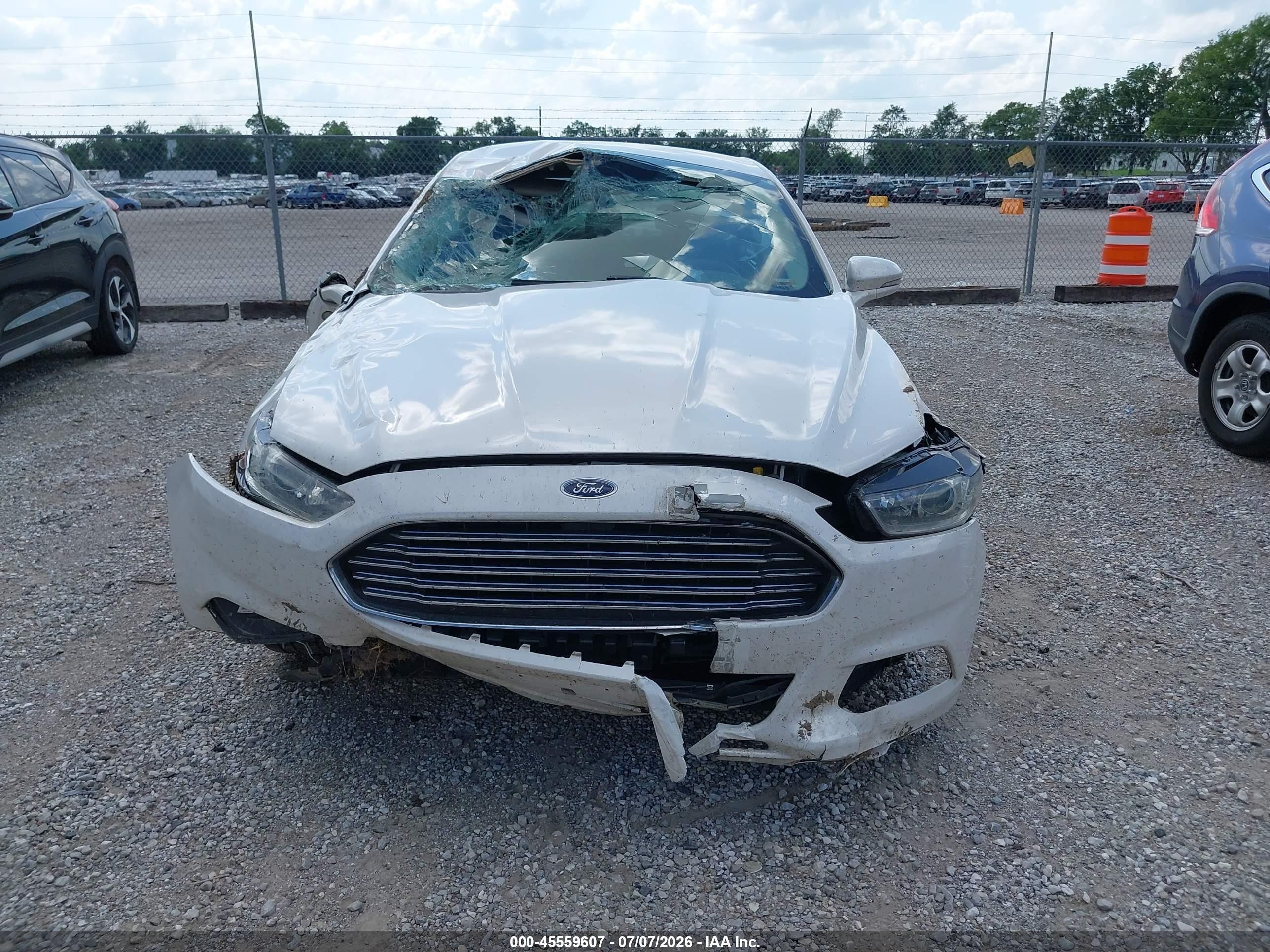 2015 Ford Fusion Se White vin: 3FA6P0H77FR293742