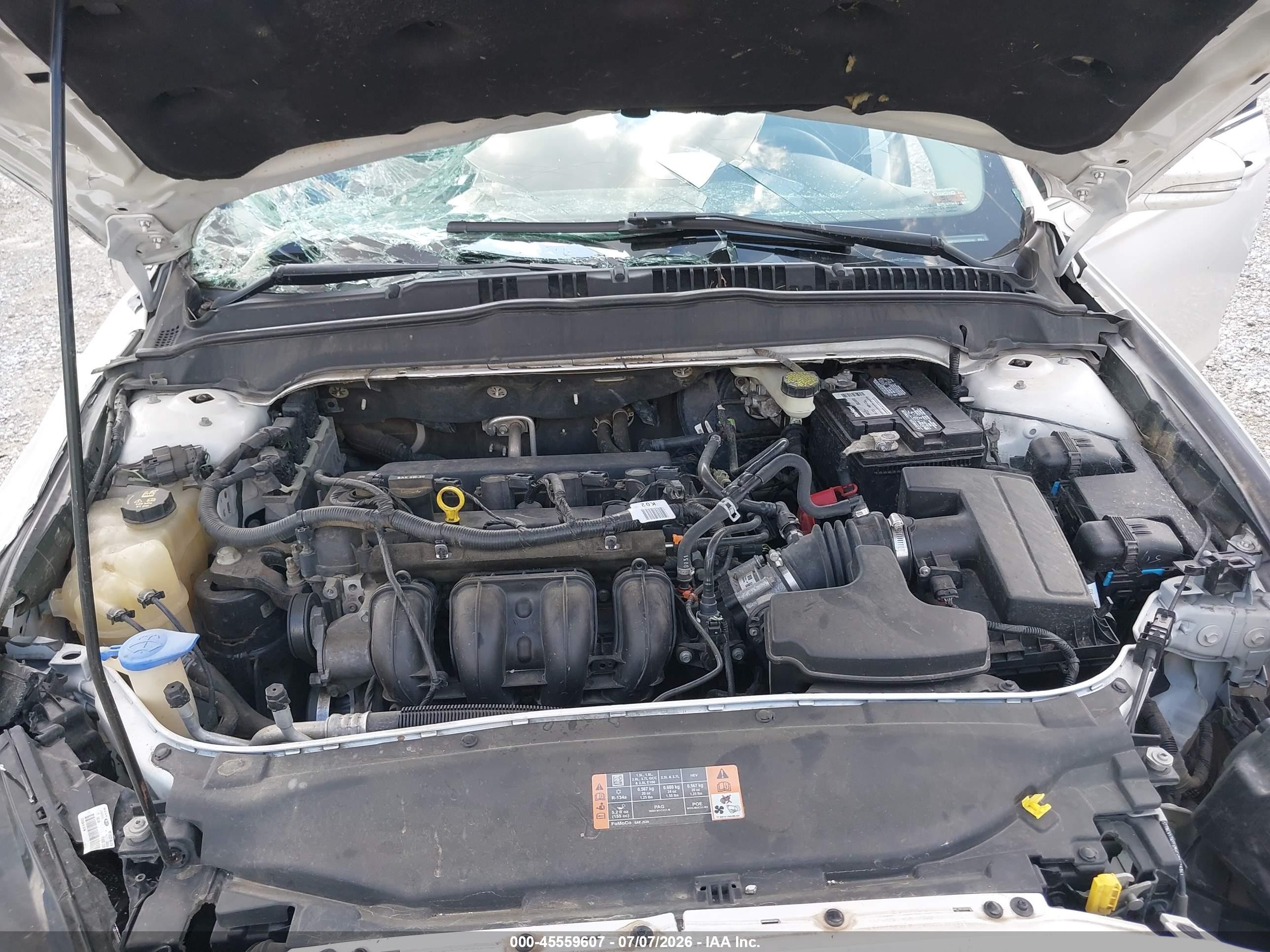 2015 Ford Fusion Se White vin: 3FA6P0H77FR293742