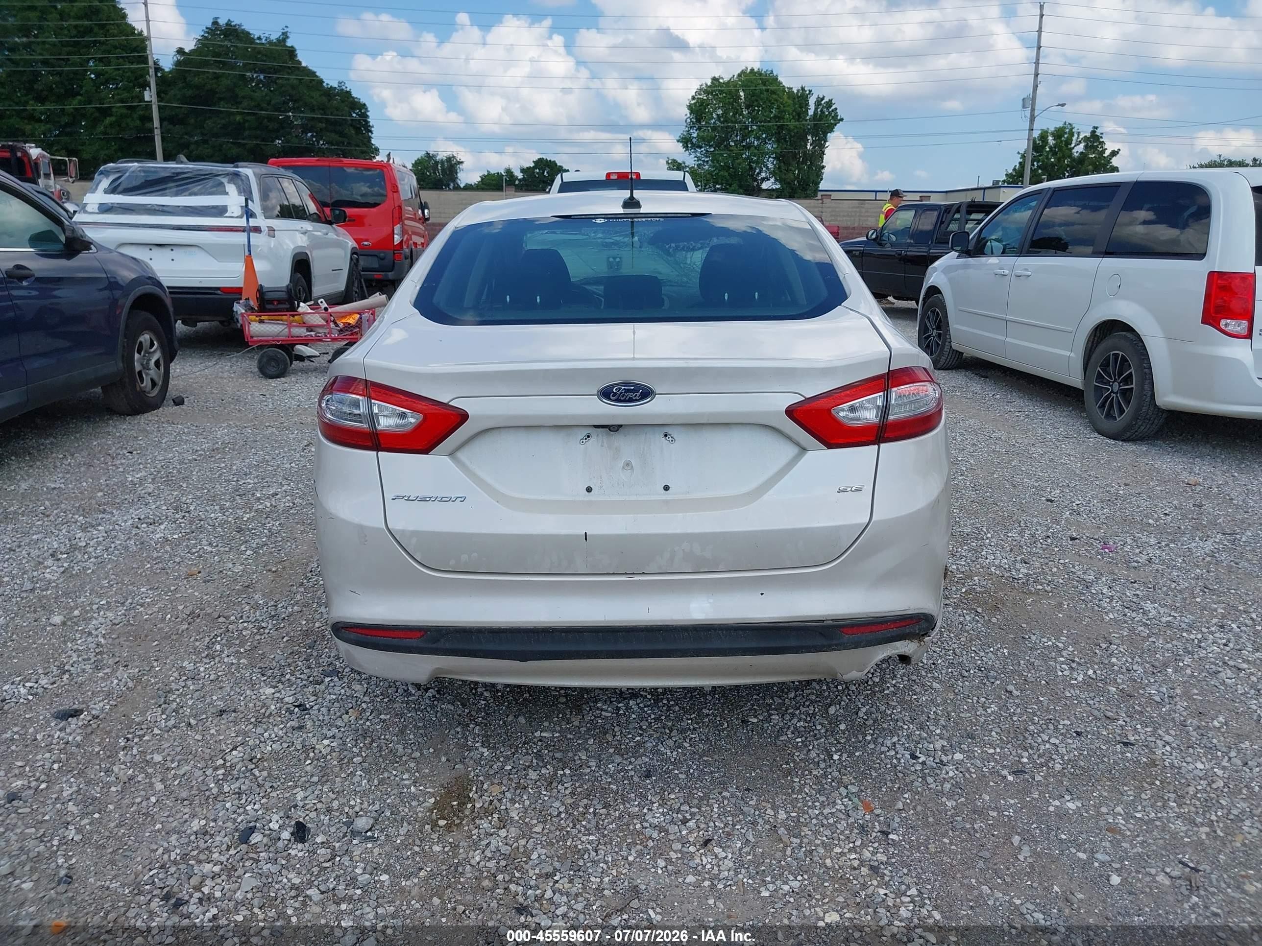 2015 Ford Fusion Se White vin: 3FA6P0H77FR293742