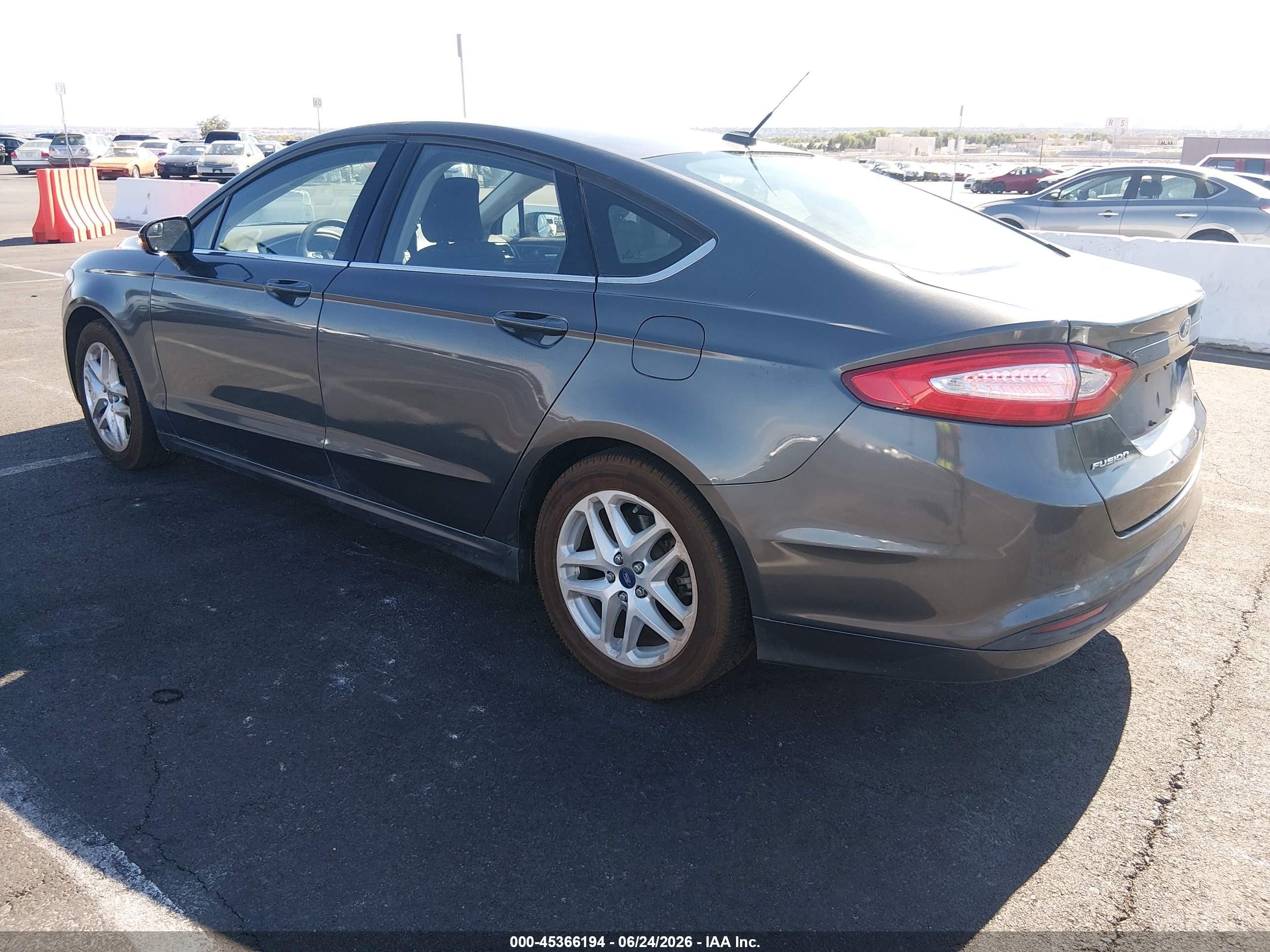 2015 Ford Fusion Se Gray vin: 3FA6P0H77FR295782