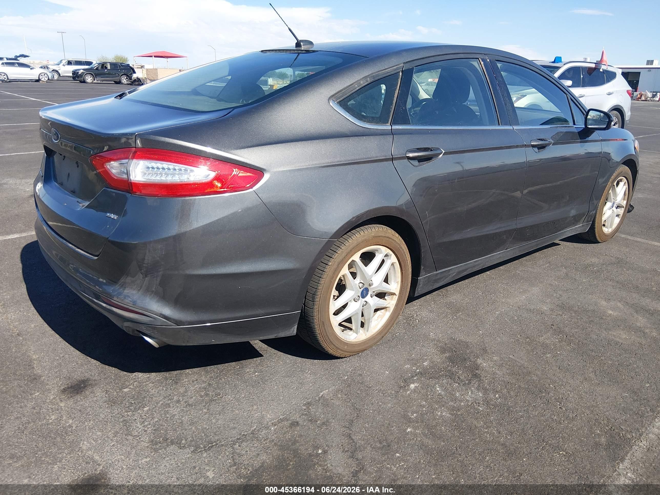2015 Ford Fusion Se Gray vin: 3FA6P0H77FR295782