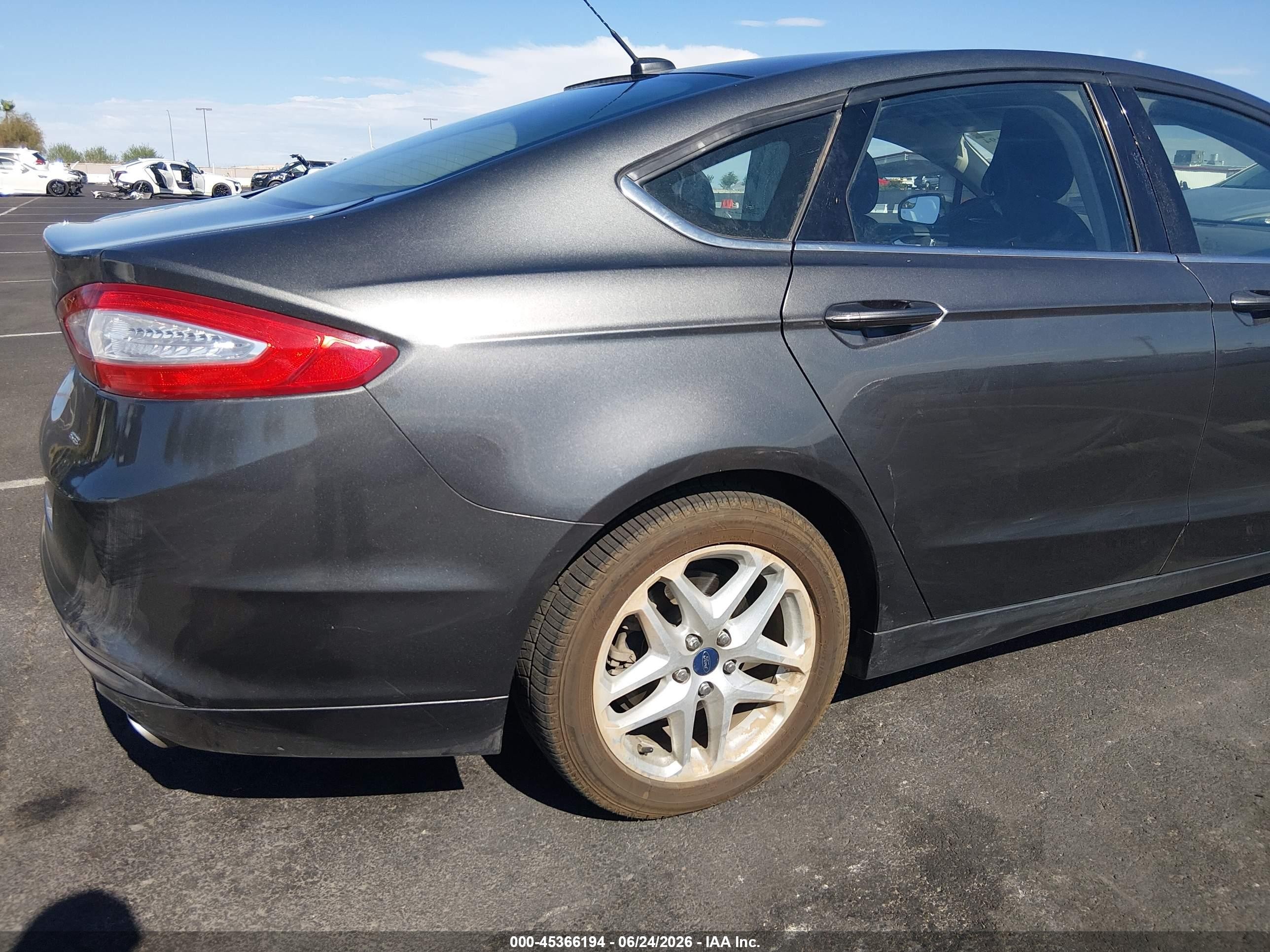 2015 Ford Fusion Se Gray vin: 3FA6P0H77FR295782