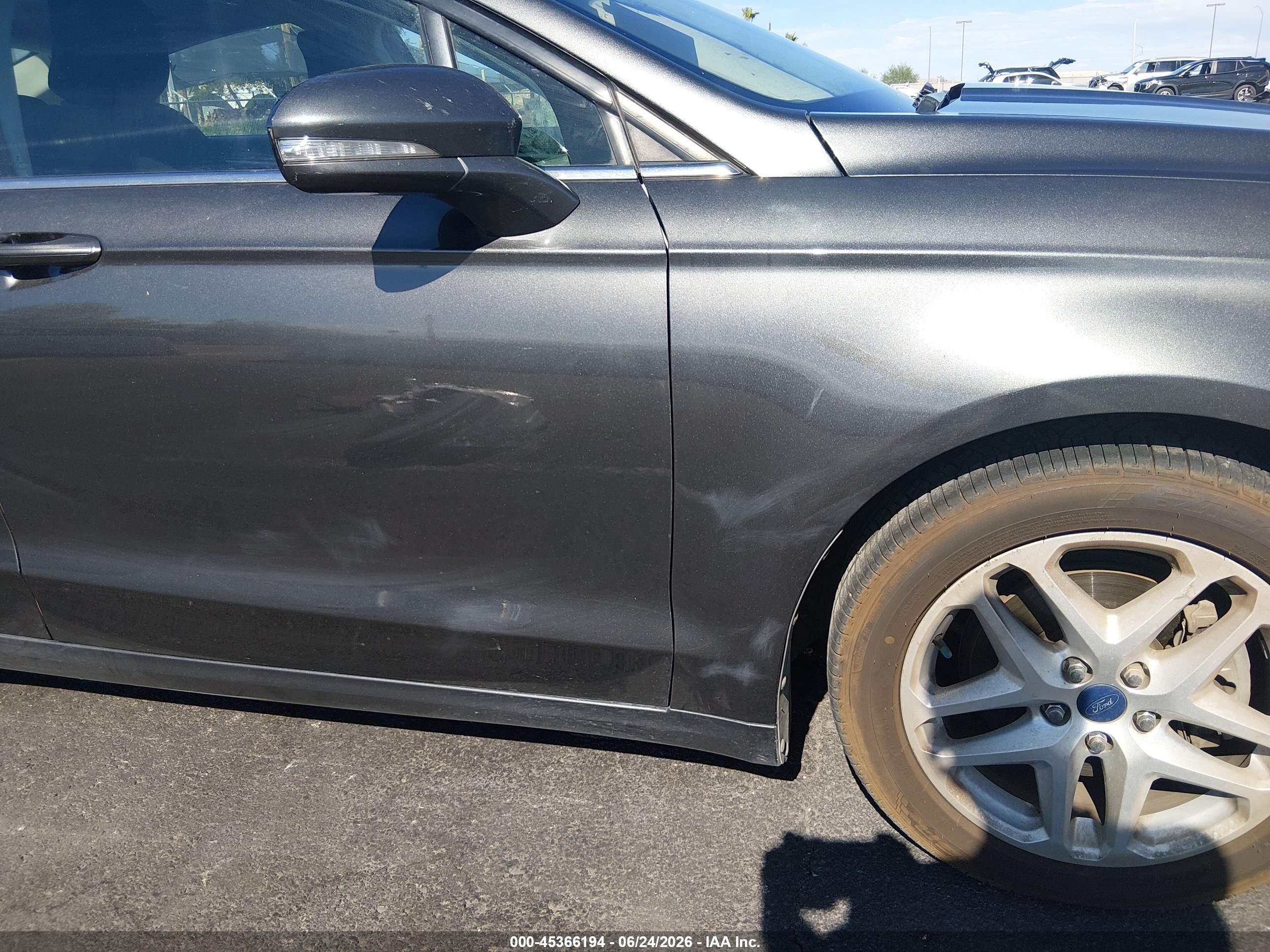 2015 Ford Fusion Se Gray vin: 3FA6P0H77FR295782