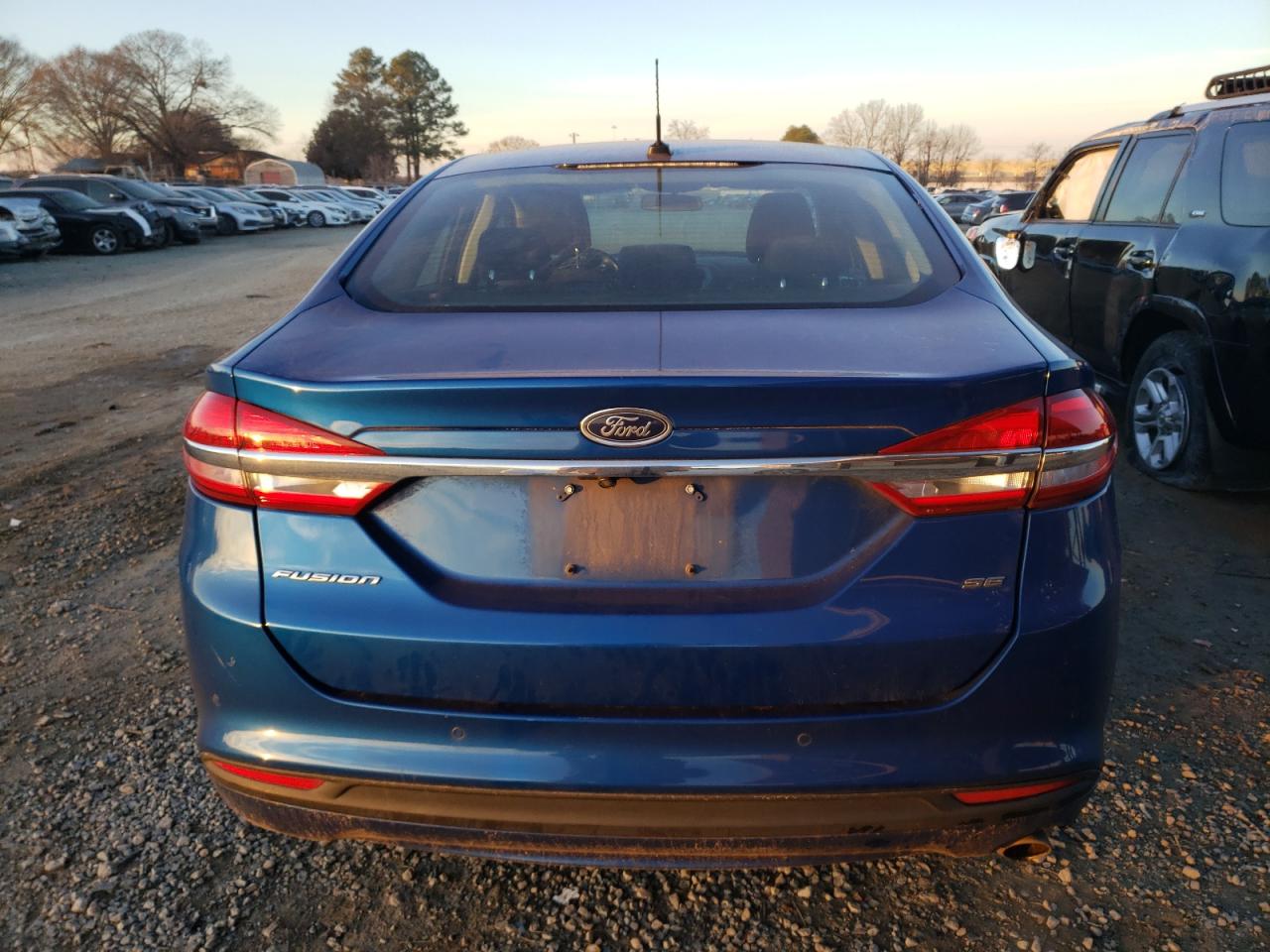 2017 Ford Fusion Se Blue vin: 3FA6P0H77HR359208