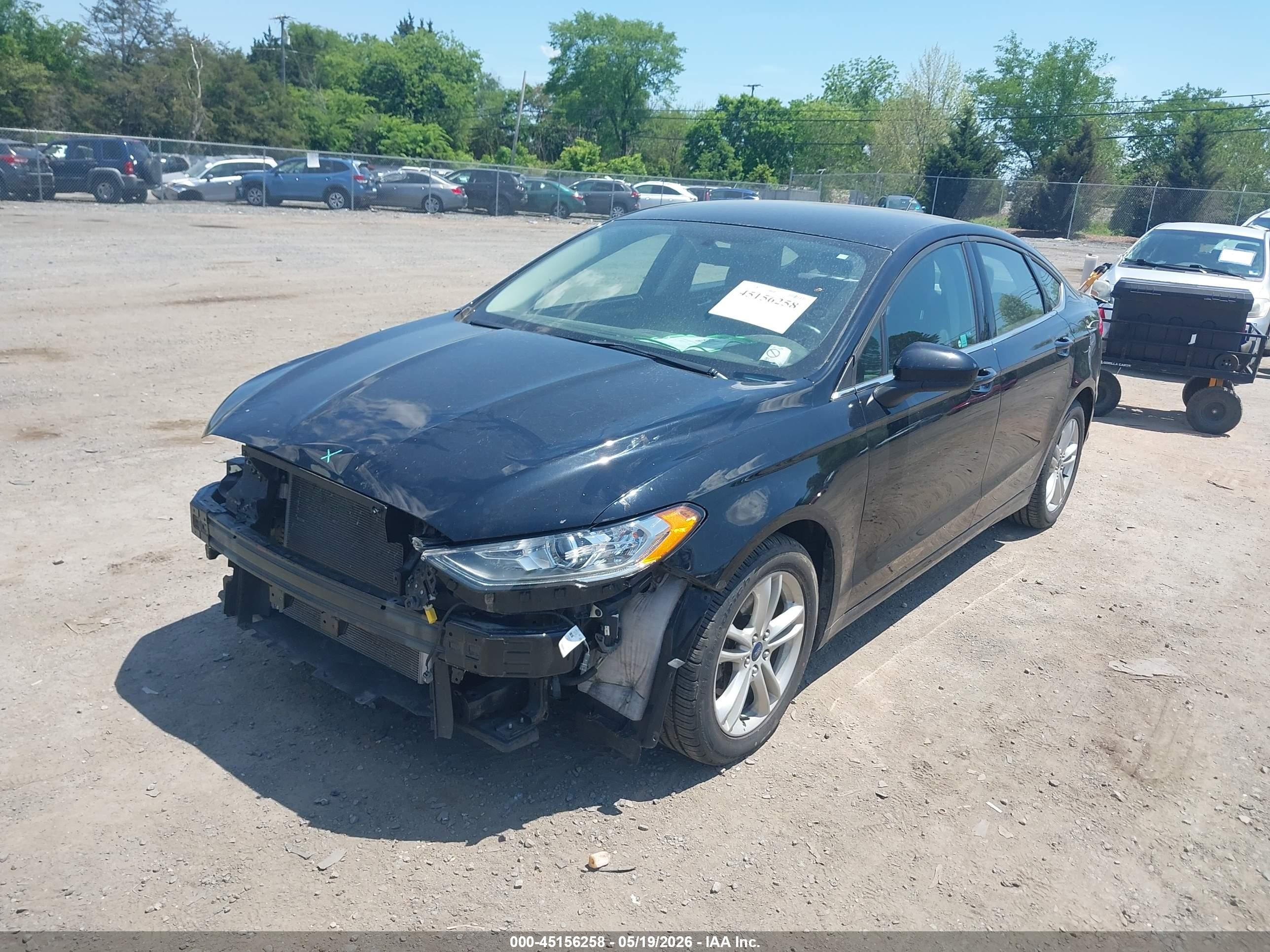 2018 Ford Fusion Se Black vin: 3FA6P0H77JR170385