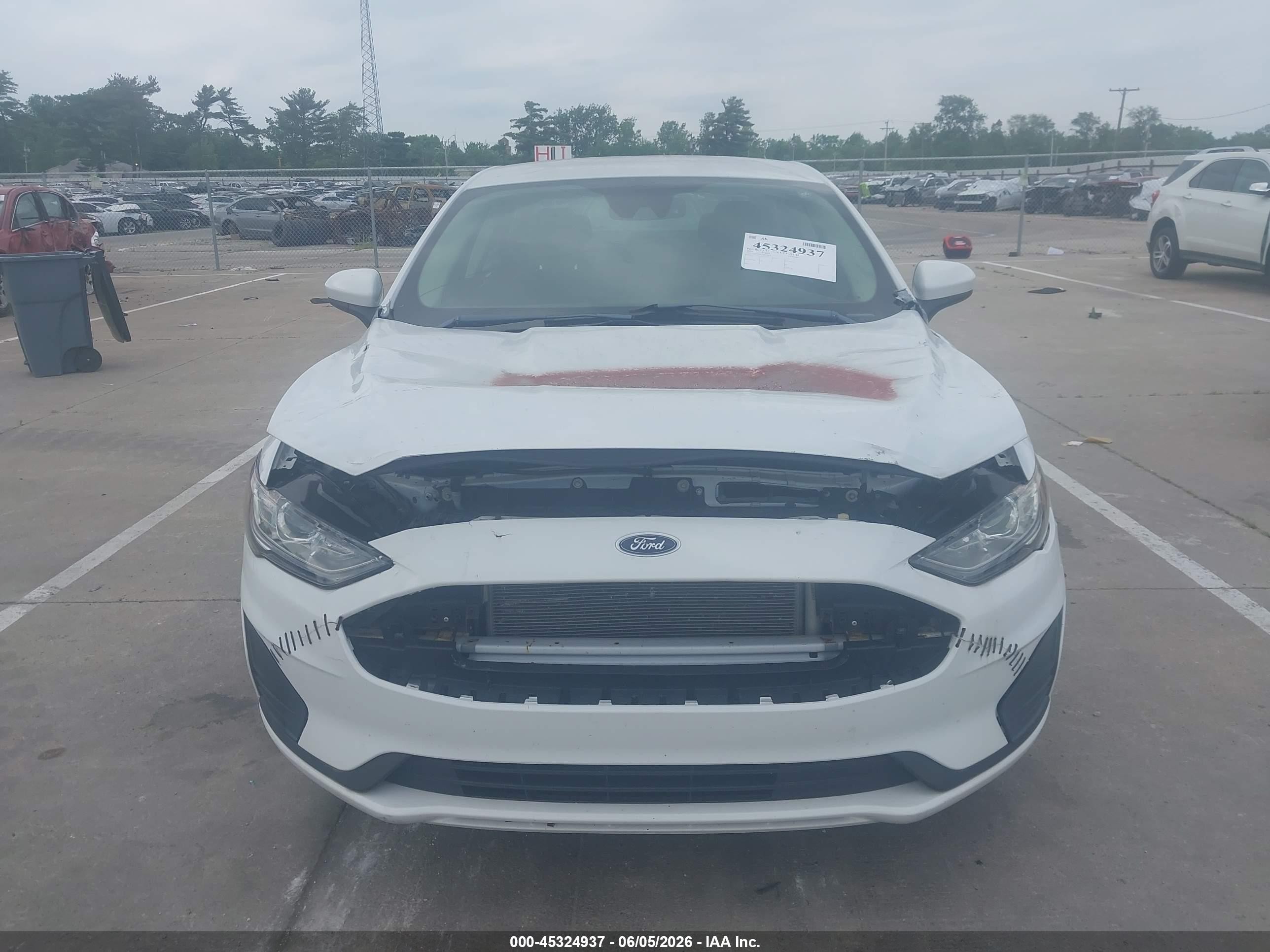 2019 Ford Fusion Se White vin: 3FA6P0H77KR210076