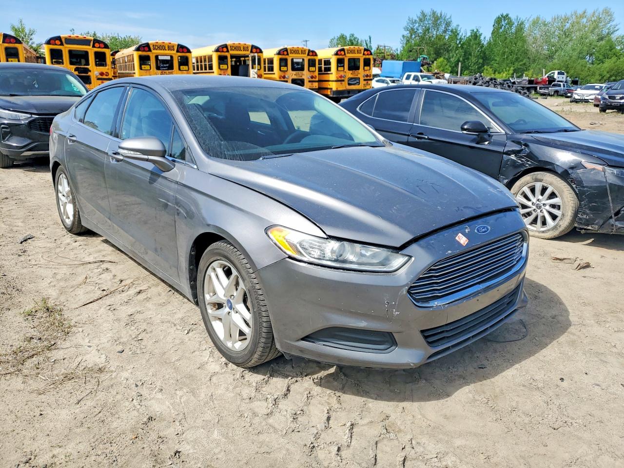2013 Ford Fusion Se Gray vin: 3FA6P0H78DR104383