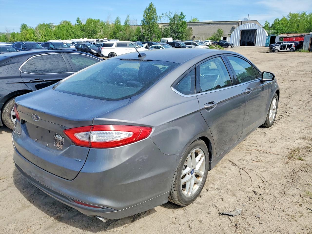 2013 Ford Fusion Se Gray vin: 3FA6P0H78DR104383