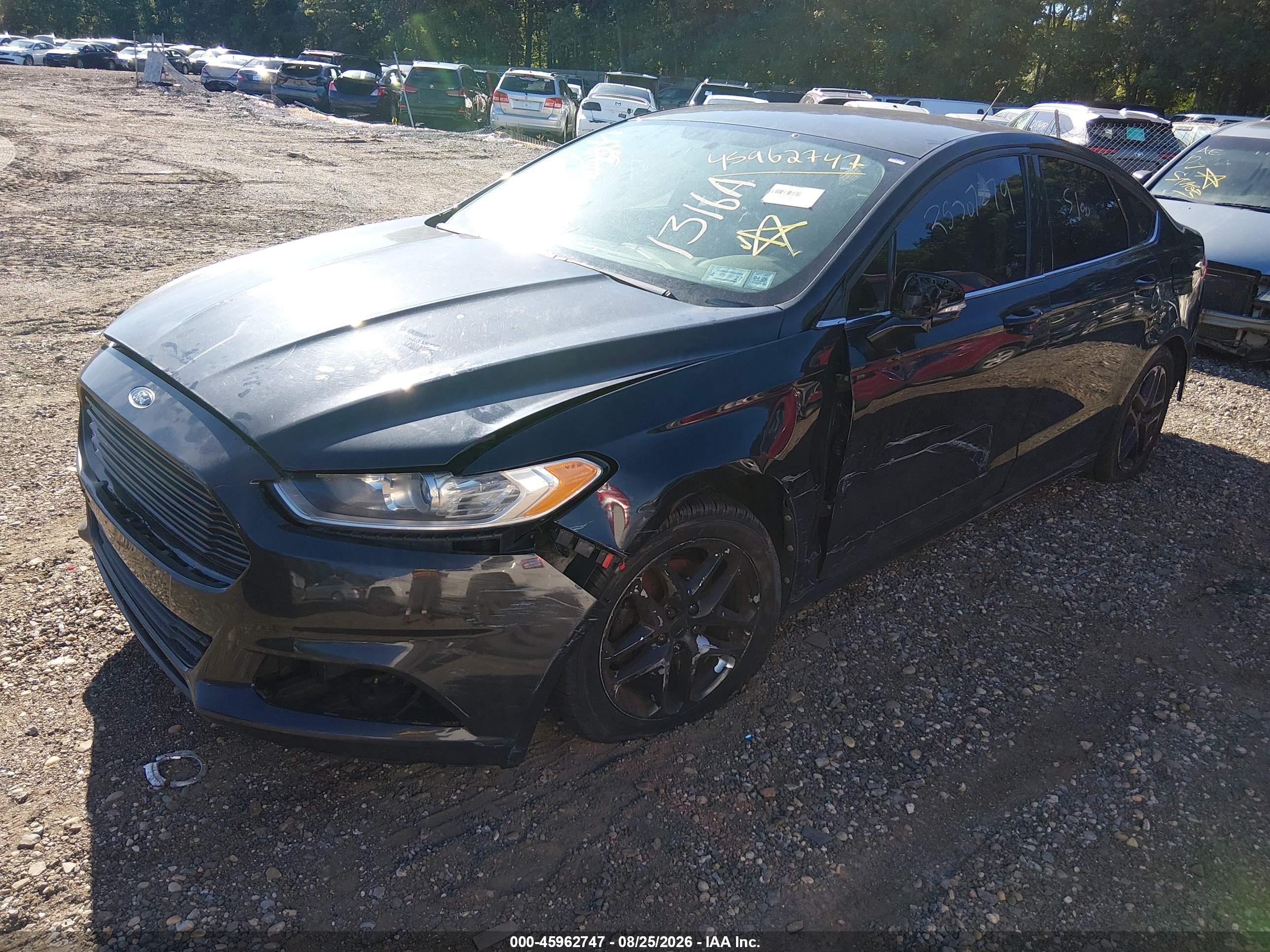 2013 Ford Fusion Se Black vin: 3FA6P0H78DR107199