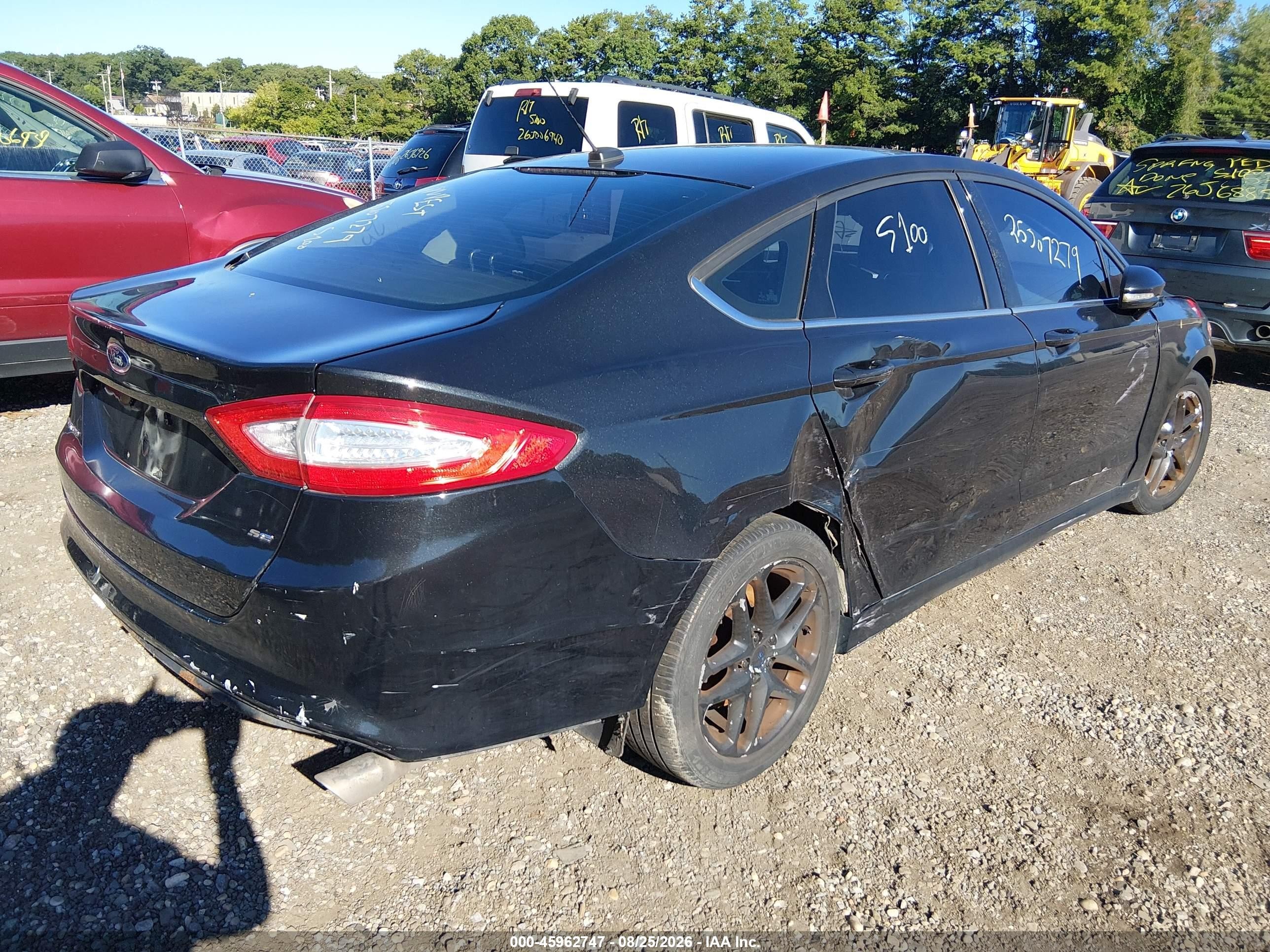 2013 Ford Fusion Se Black vin: 3FA6P0H78DR107199