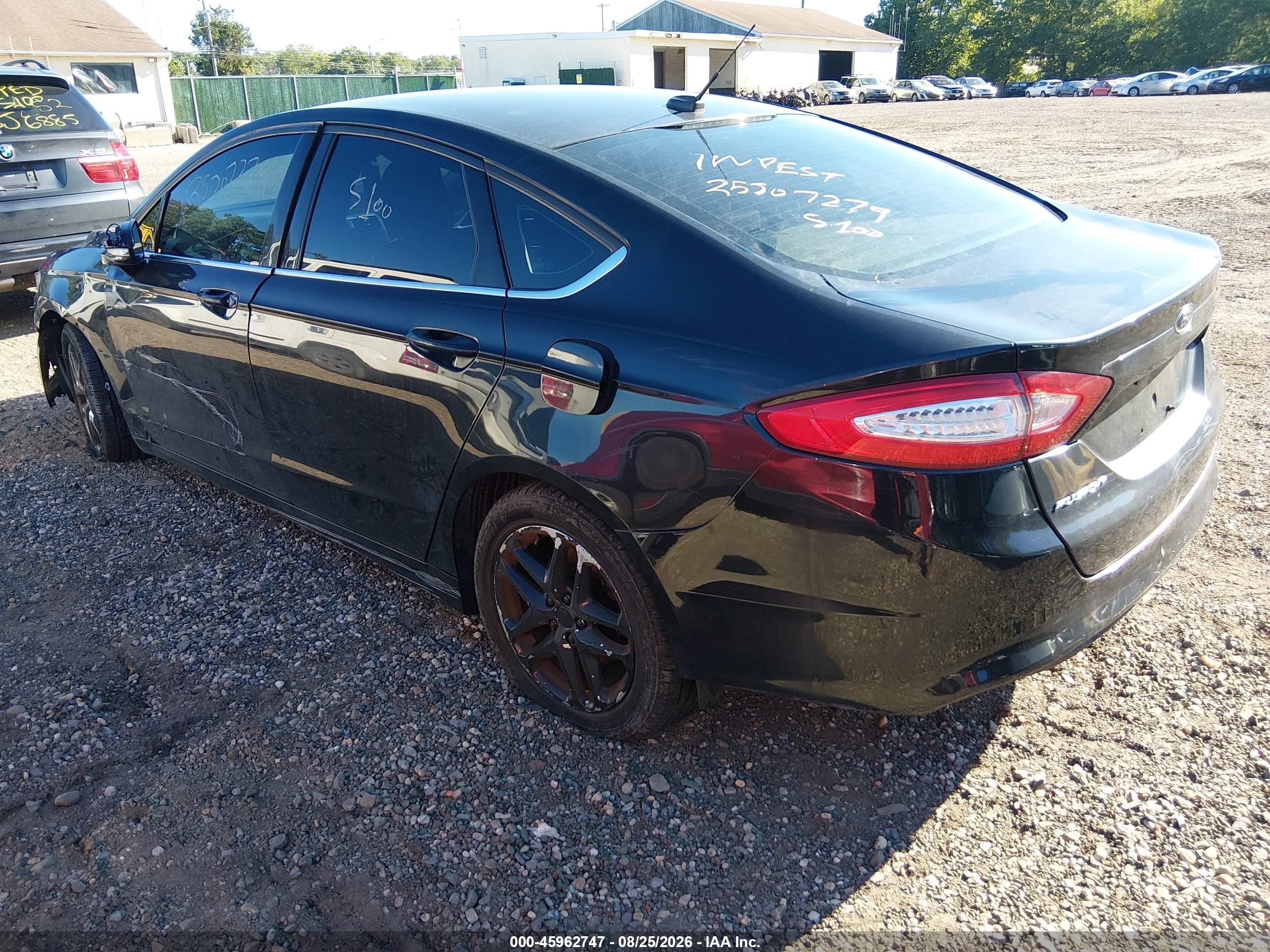 2013 Ford Fusion Se Black vin: 3FA6P0H78DR107199