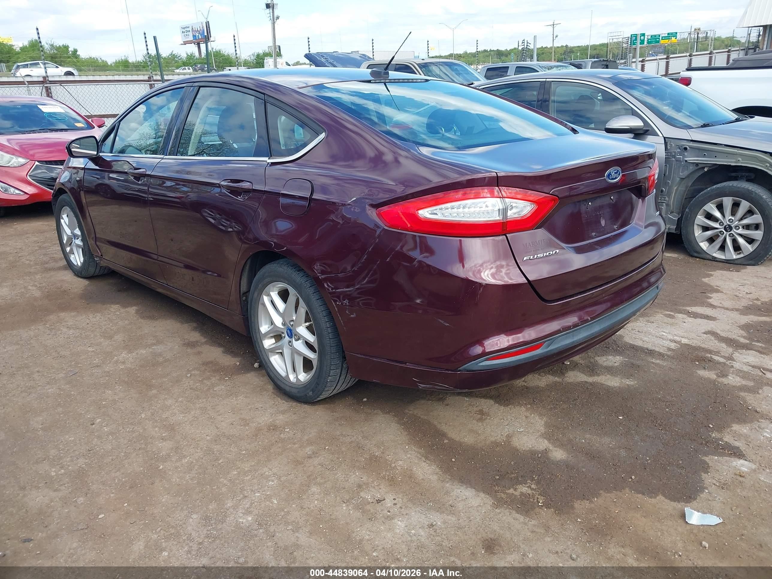 2013 Ford Fusion Se Maroon vin: 3FA6P0H78DR165605
