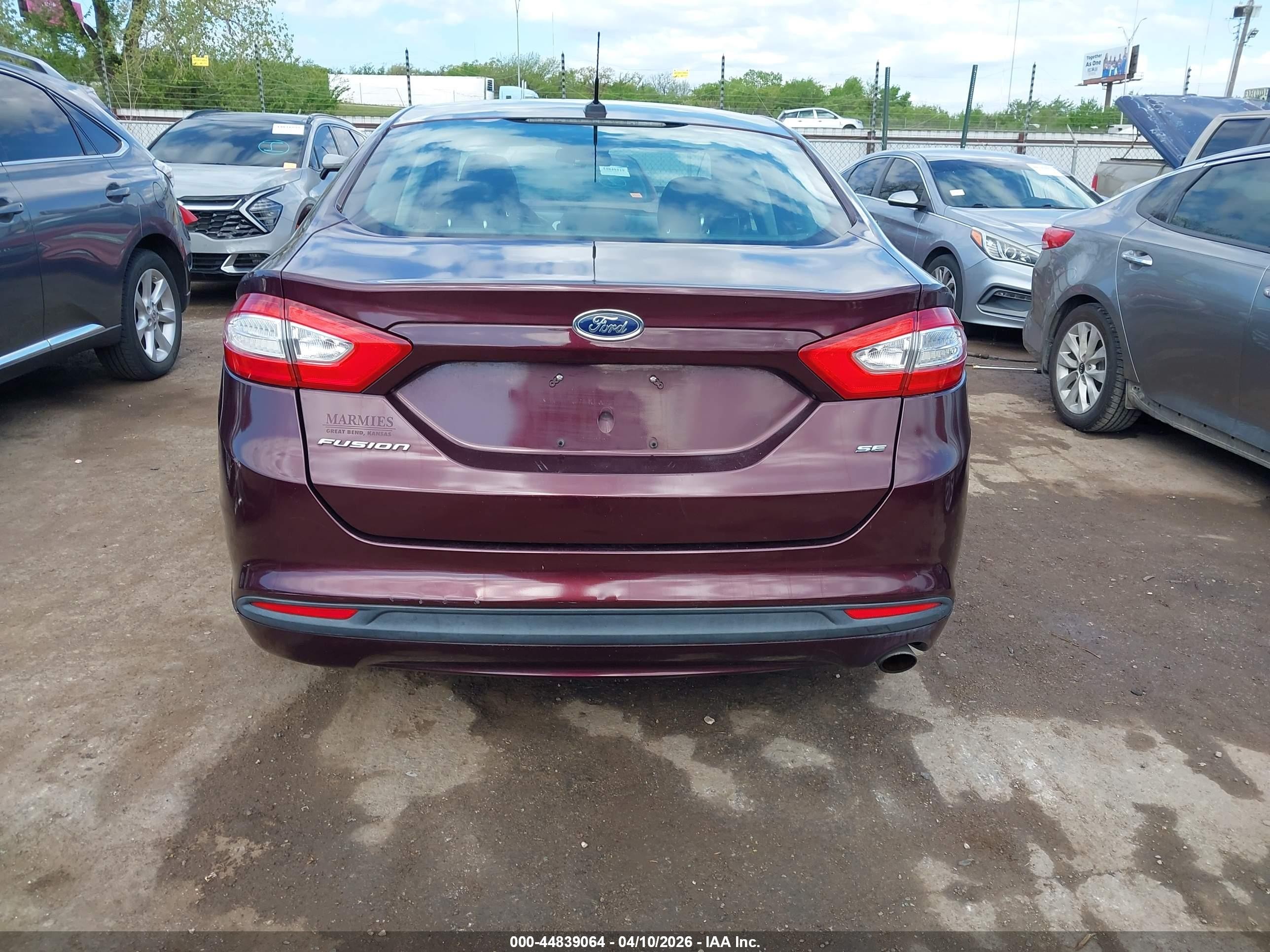 2013 Ford Fusion Se Maroon vin: 3FA6P0H78DR165605