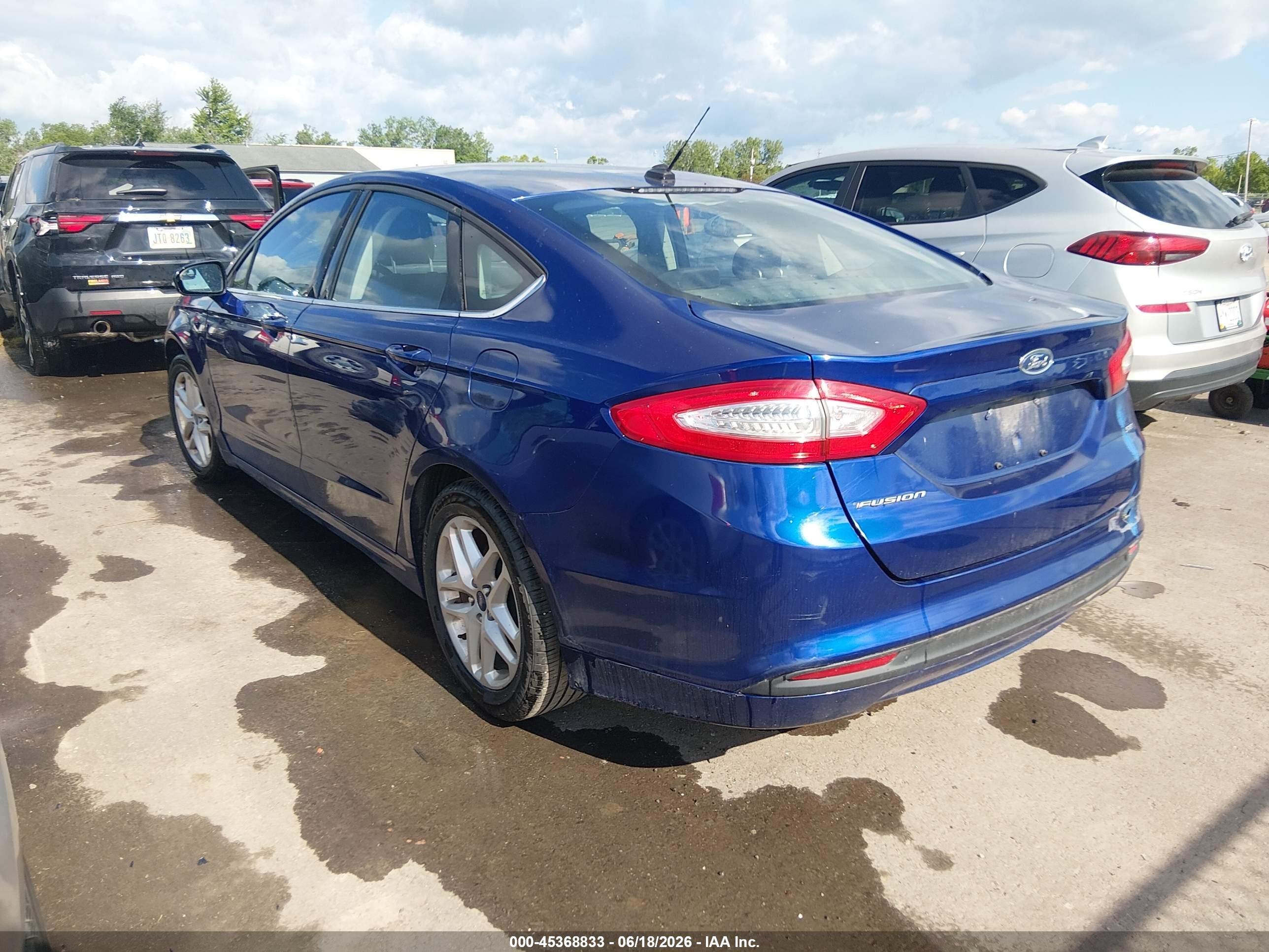2013 Ford Fusion Se Синий vin: 3FA6P0H78DR214026