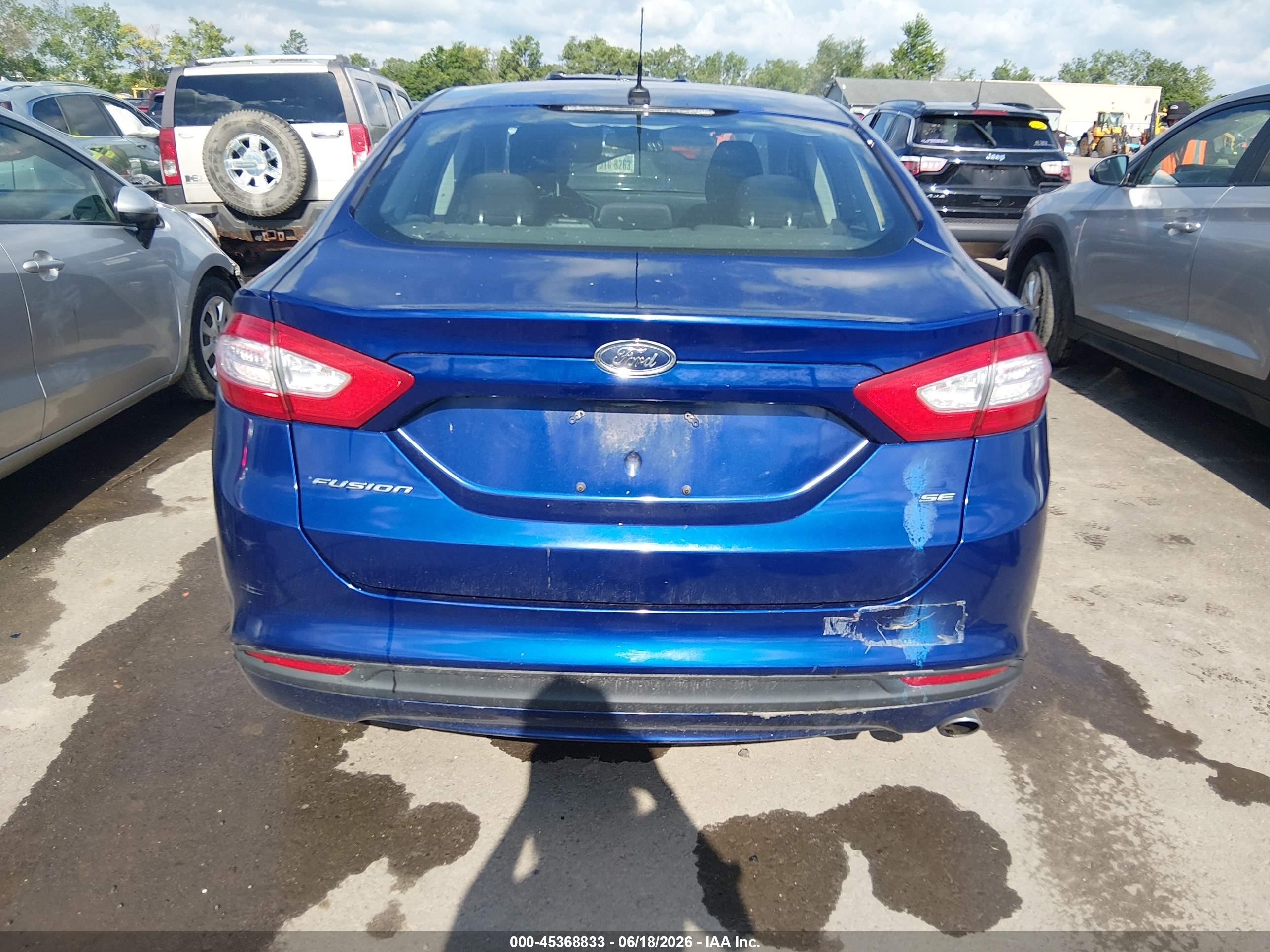 2013 Ford Fusion Se Синий vin: 3FA6P0H78DR214026