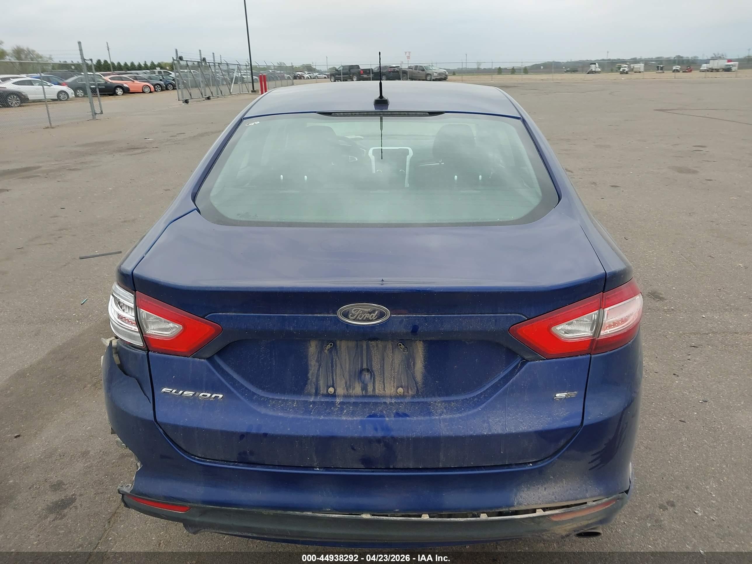 2013 Ford Fusion Se Blue vin: 3FA6P0H78DR215581