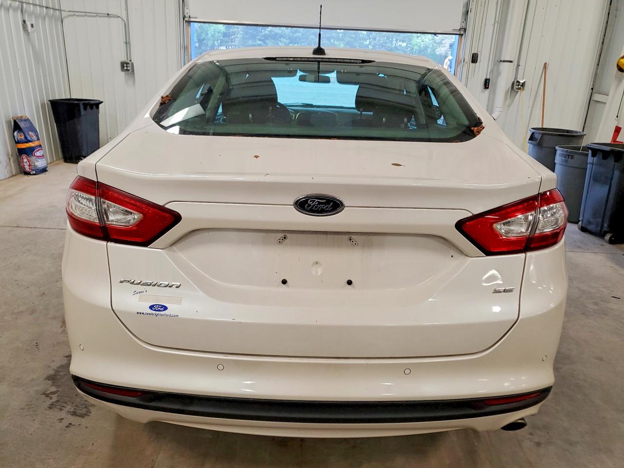 2013 Ford Fusion Se White vin: 3FA6P0H78DR235054