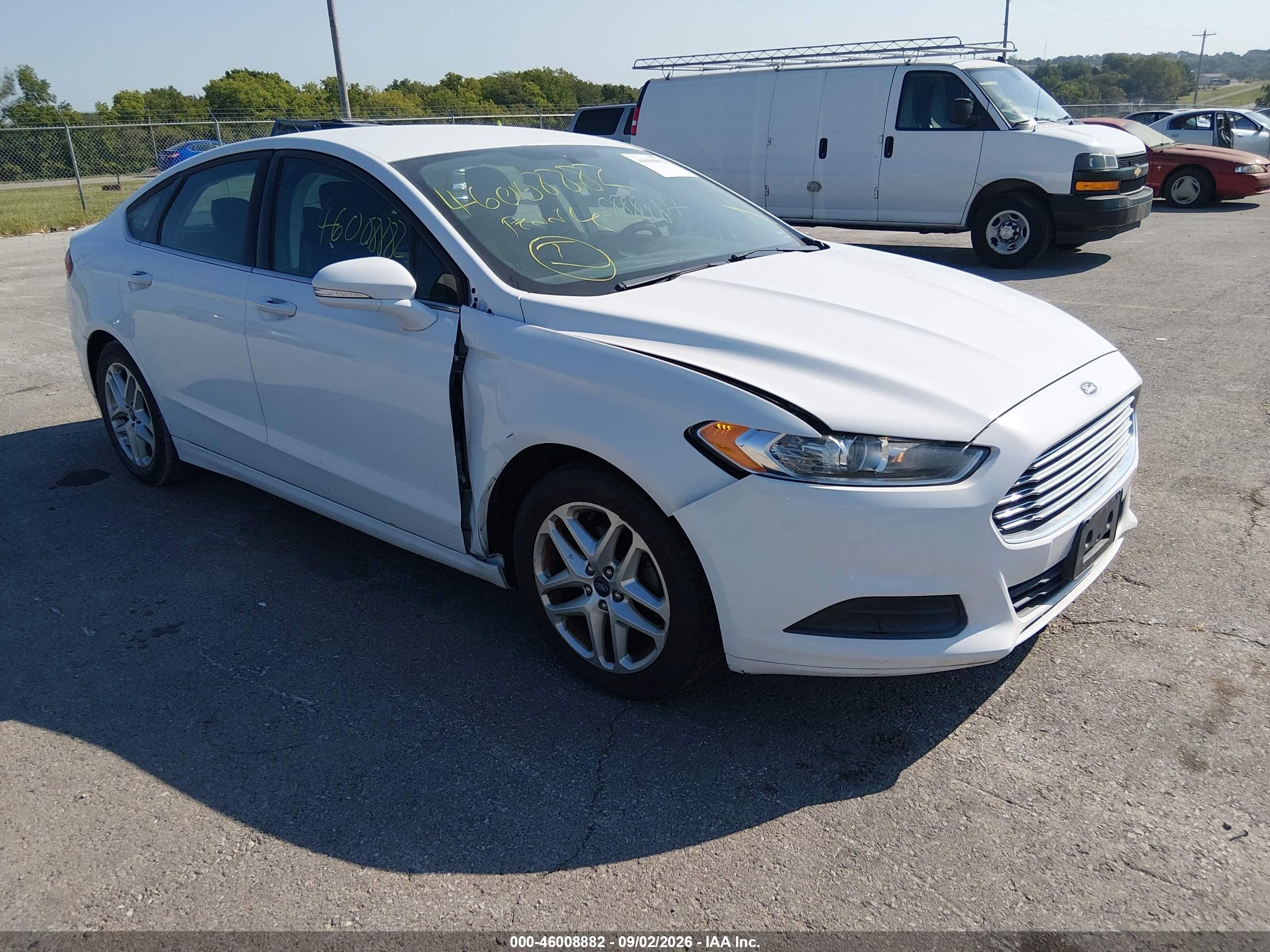 2013 Ford Fusion Se White vin: 3FA6P0H78DR255563