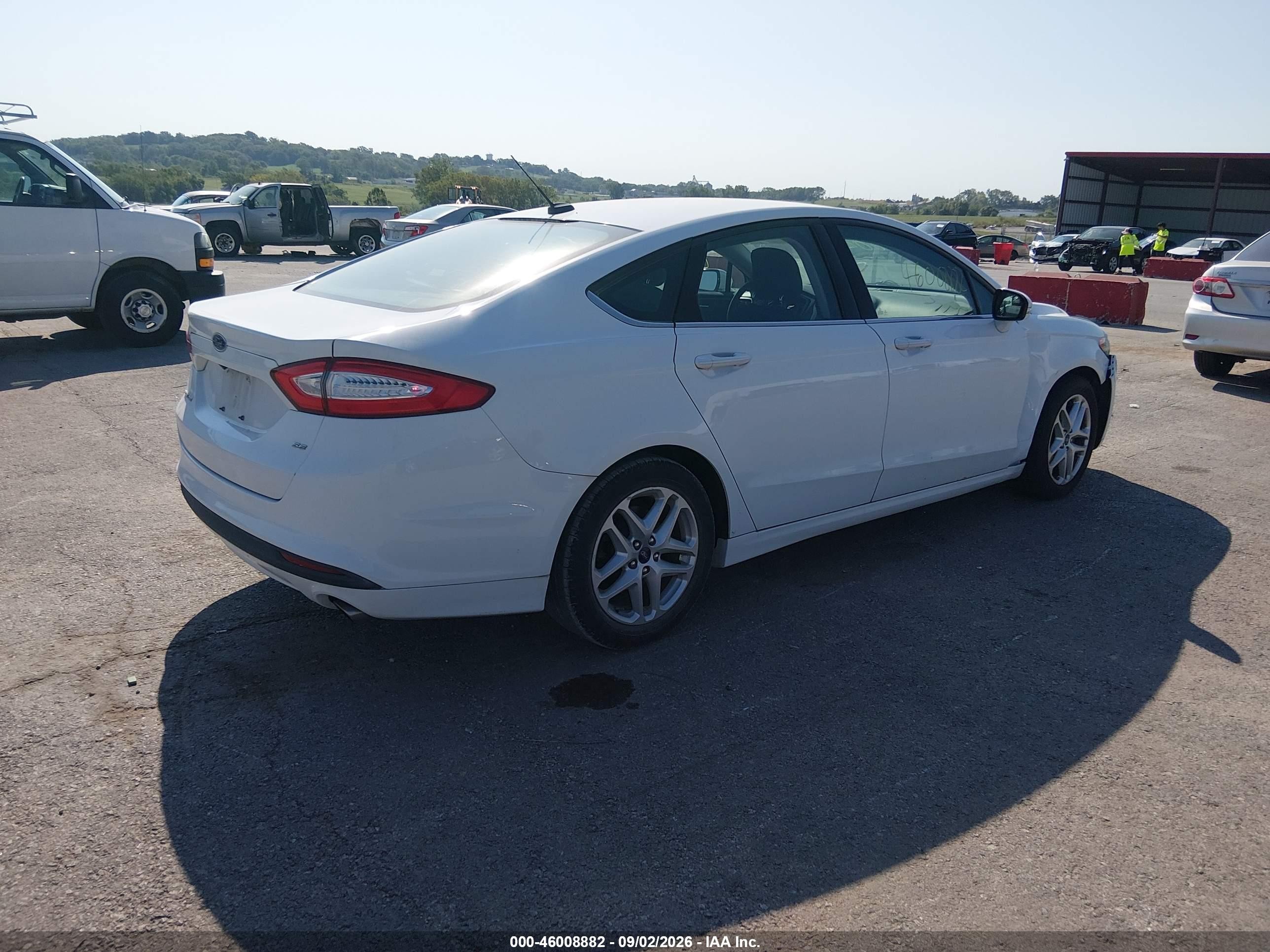 2013 Ford Fusion Se White vin: 3FA6P0H78DR255563