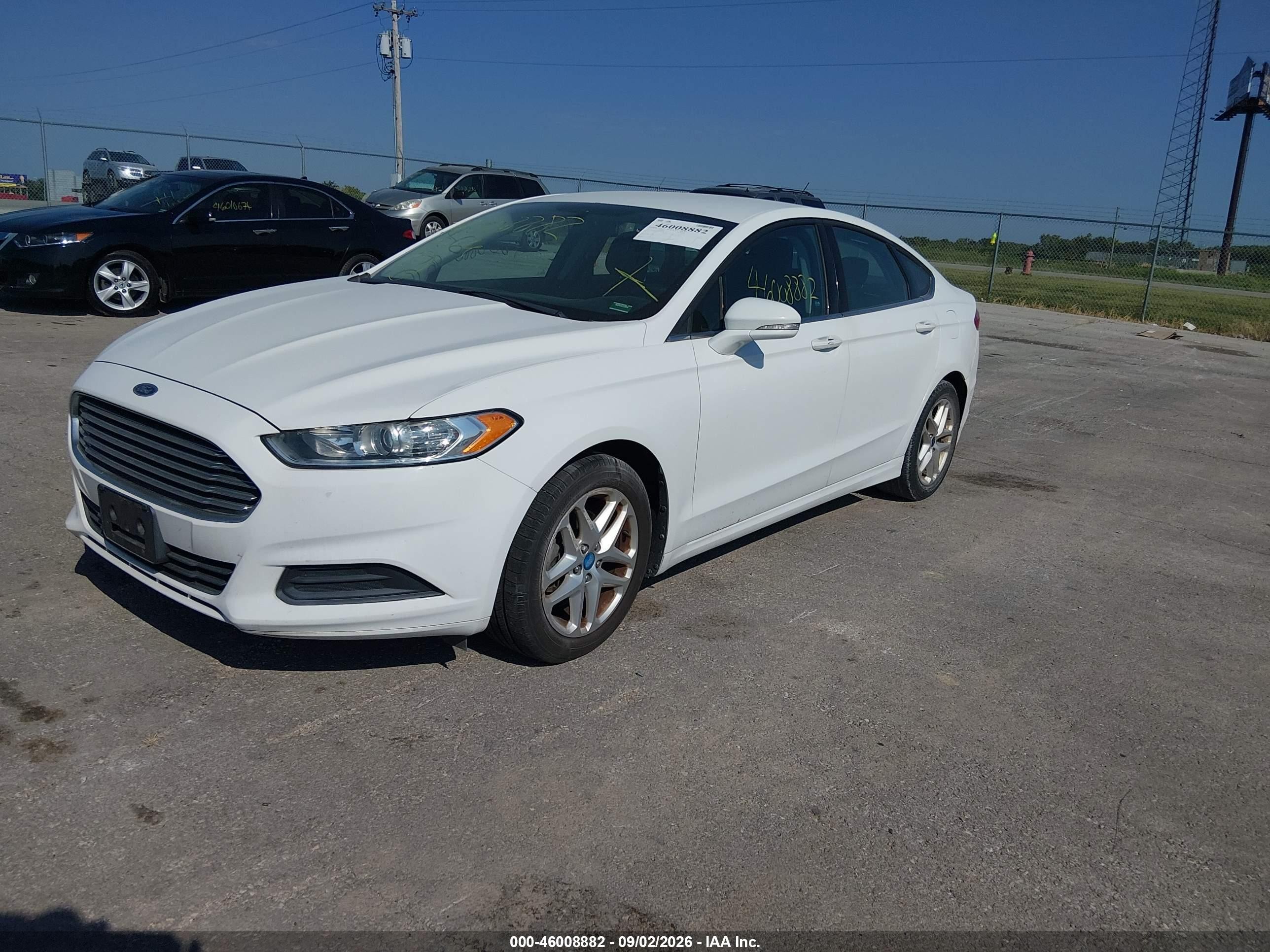 2013 Ford Fusion Se White vin: 3FA6P0H78DR255563