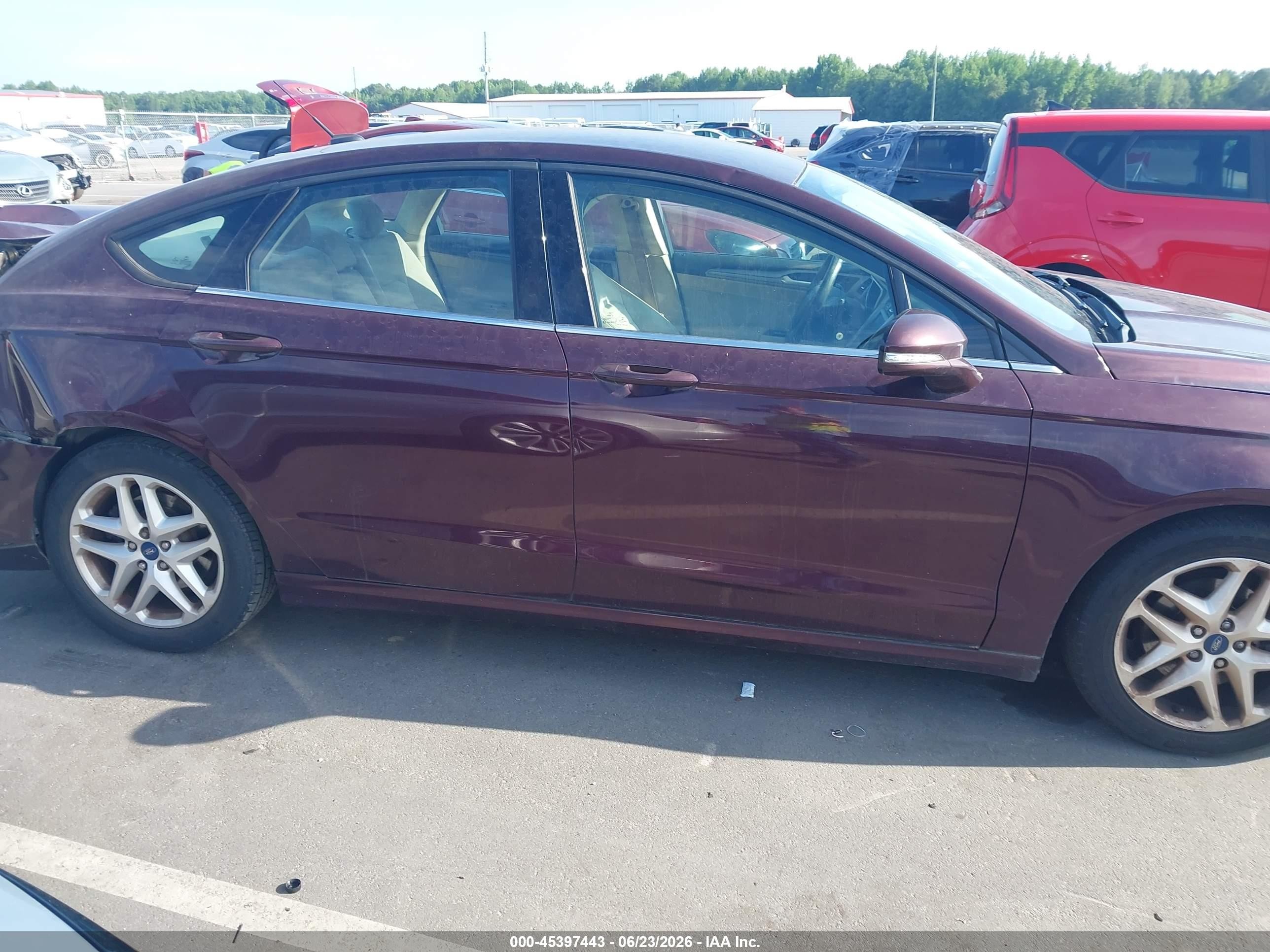 2013 Ford Fusion Se Maroon vin: 3FA6P0H78DR318029