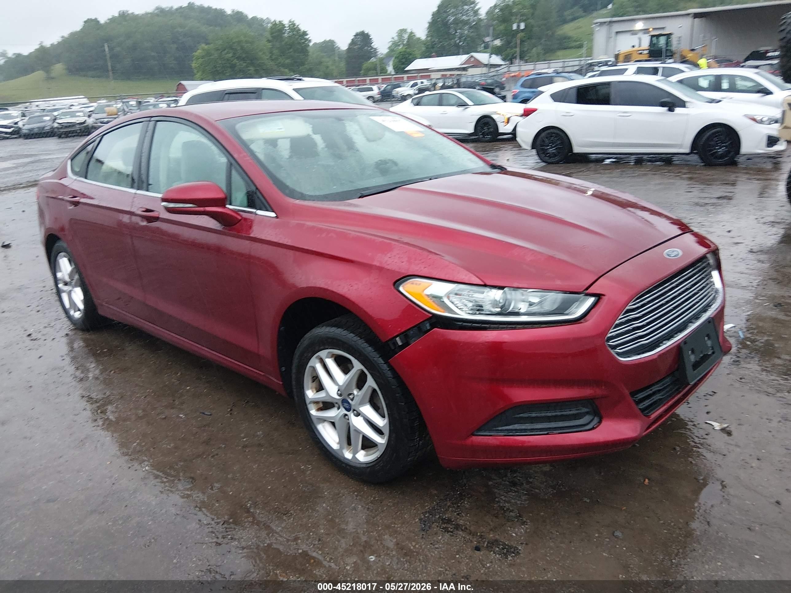 2013 Ford Fusion Se Maroon vin: 3FA6P0H78DR319519